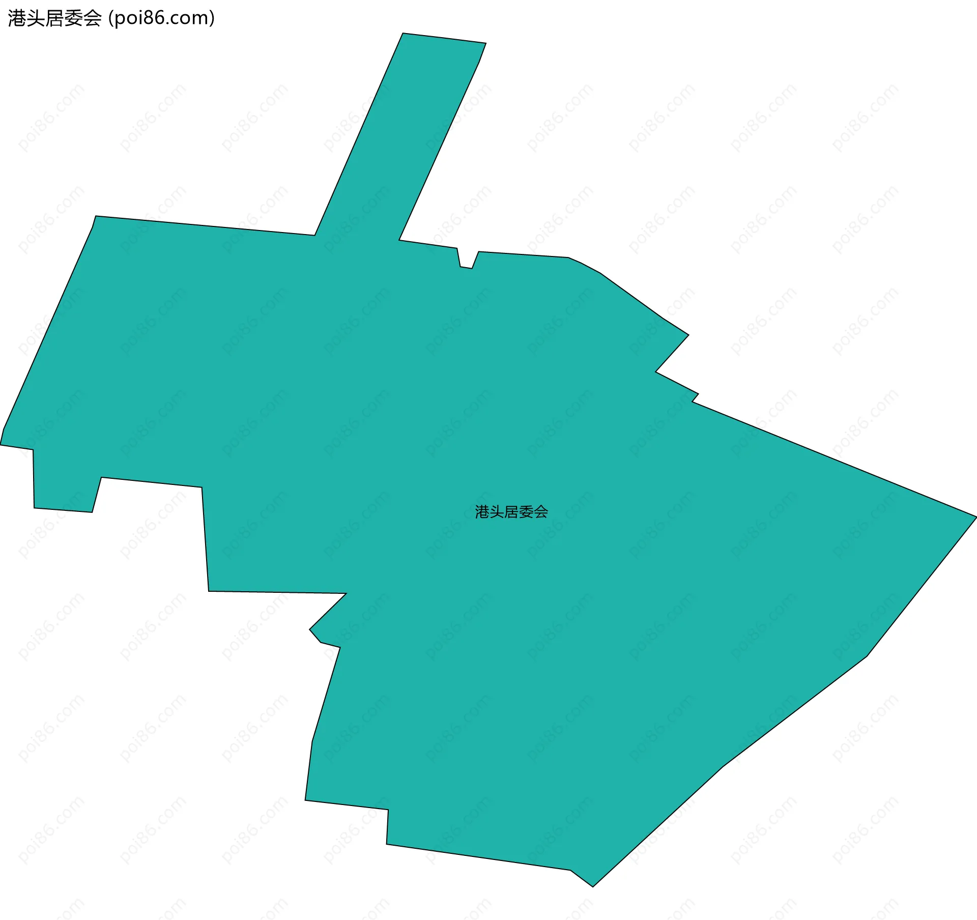 港头居委会边界地图