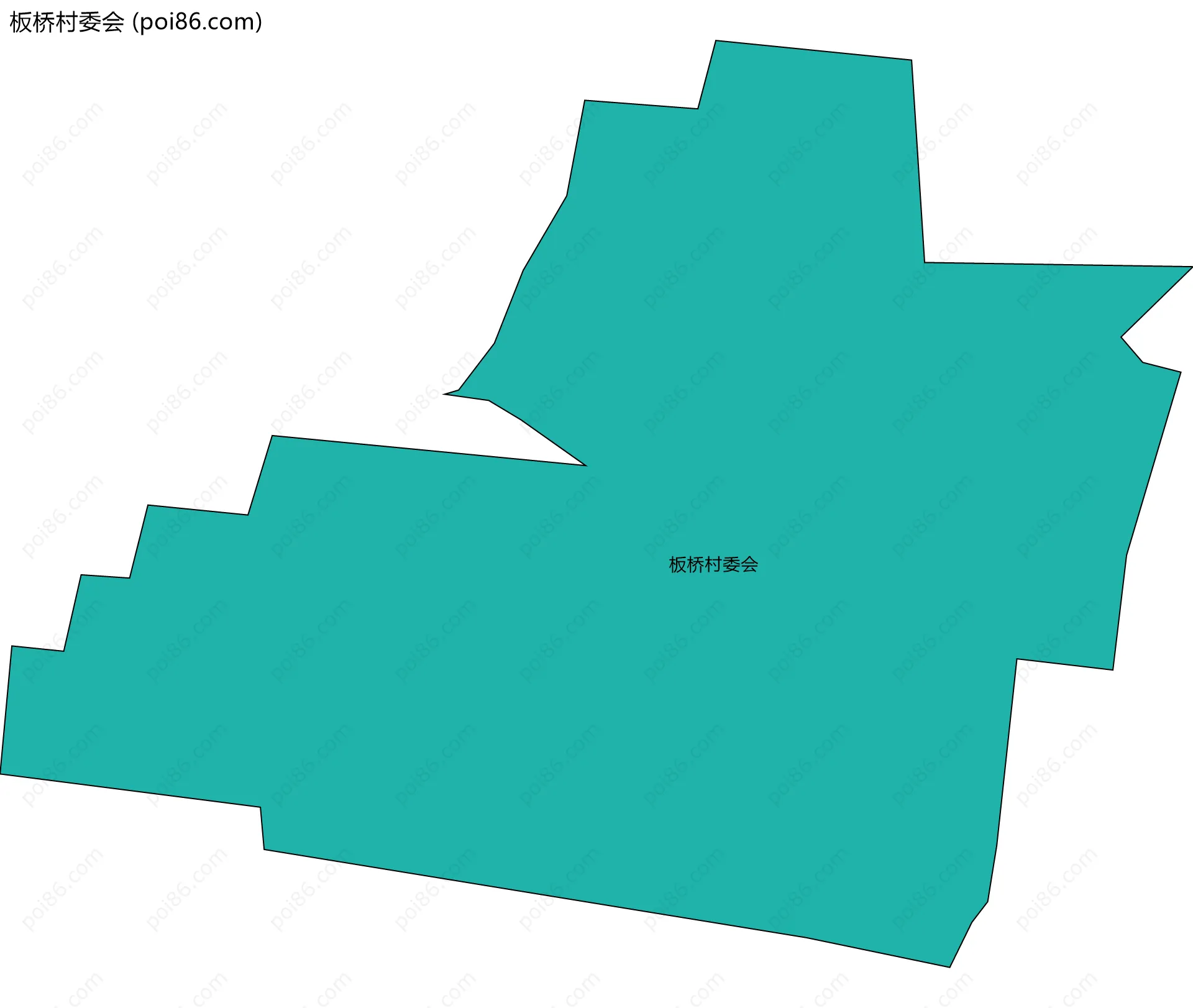 板桥村委会边界地图