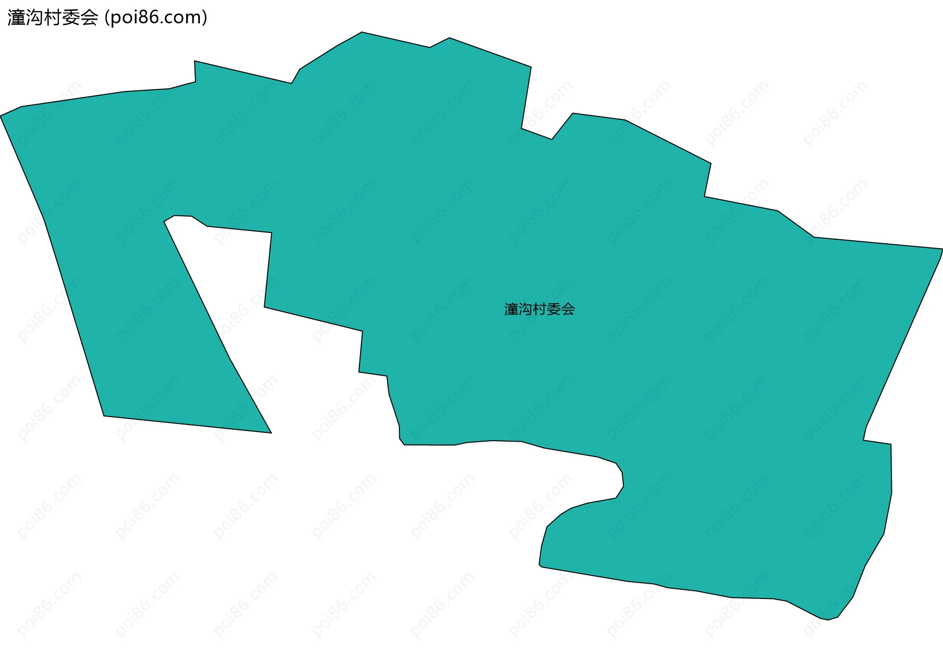 潼沟村委会边界地图