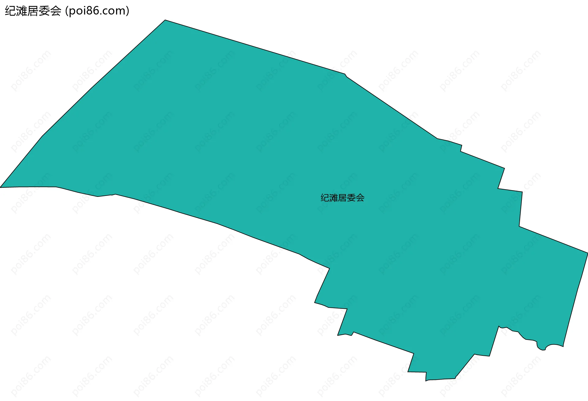 纪滩居委会边界地图