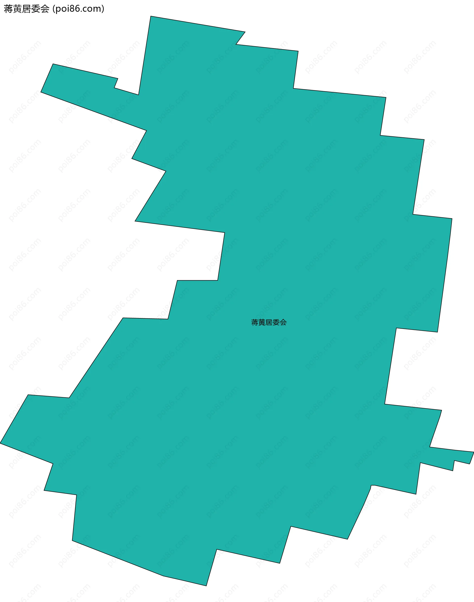 蒋黄居委会边界地图