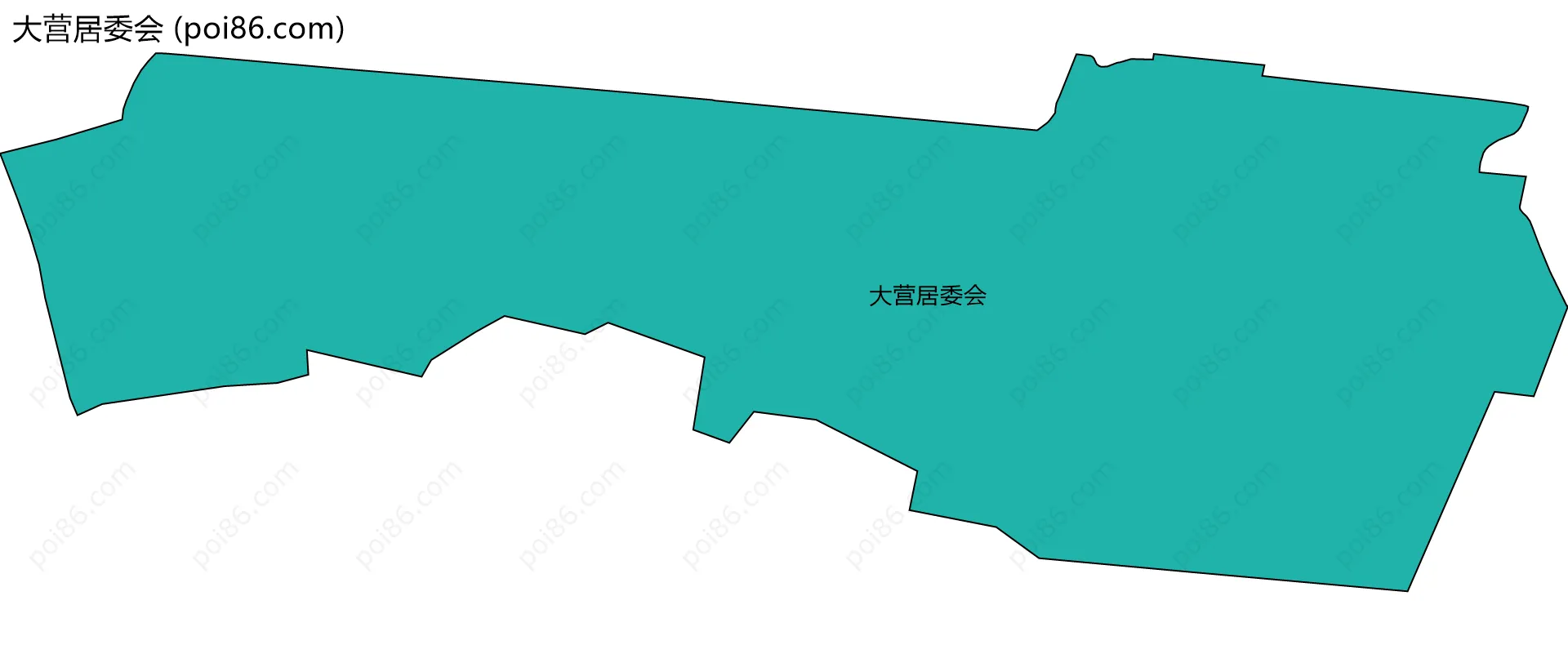 大营居委会边界地图