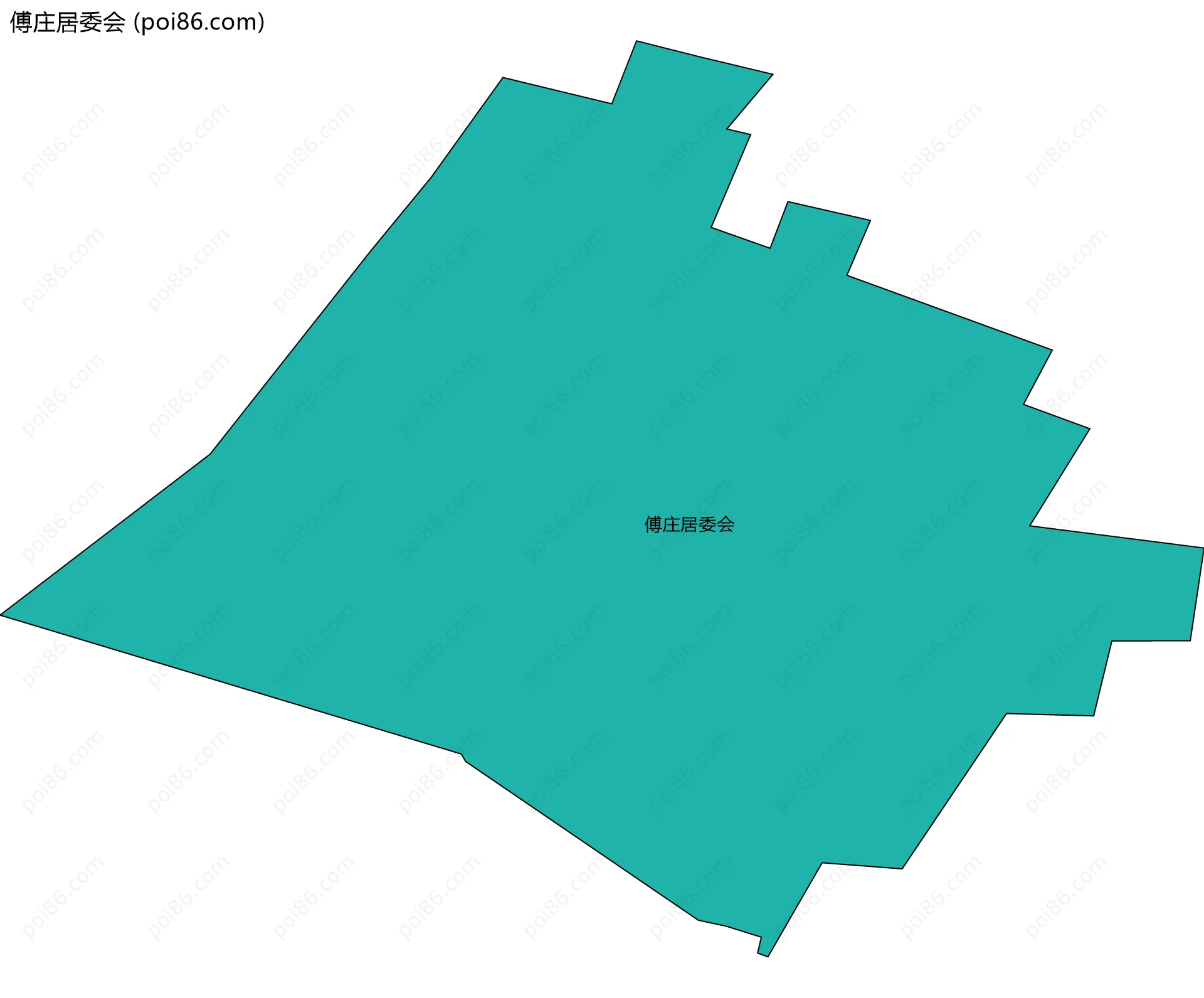 傅庄居委会边界地图