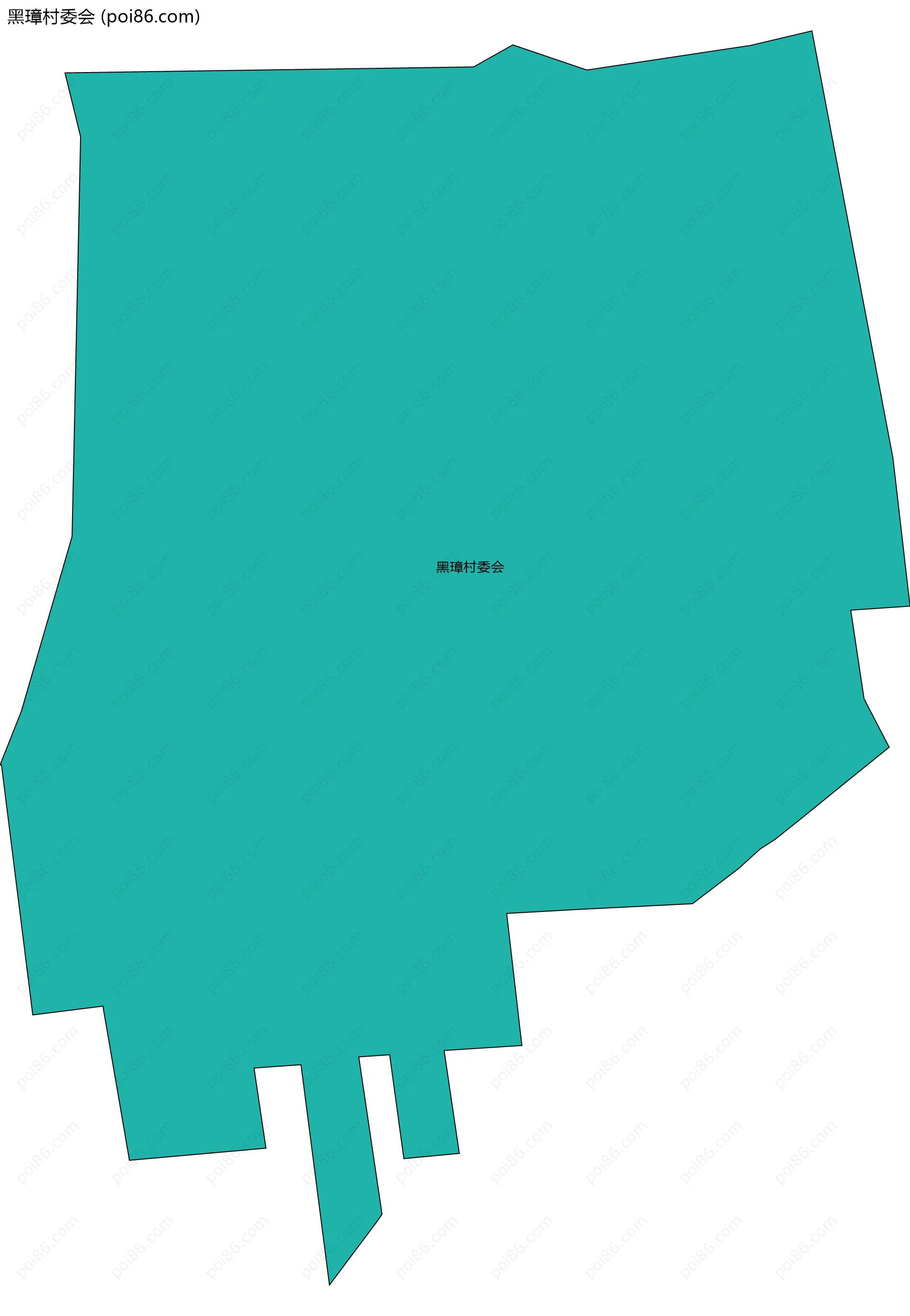 黑璋村委会边界地图