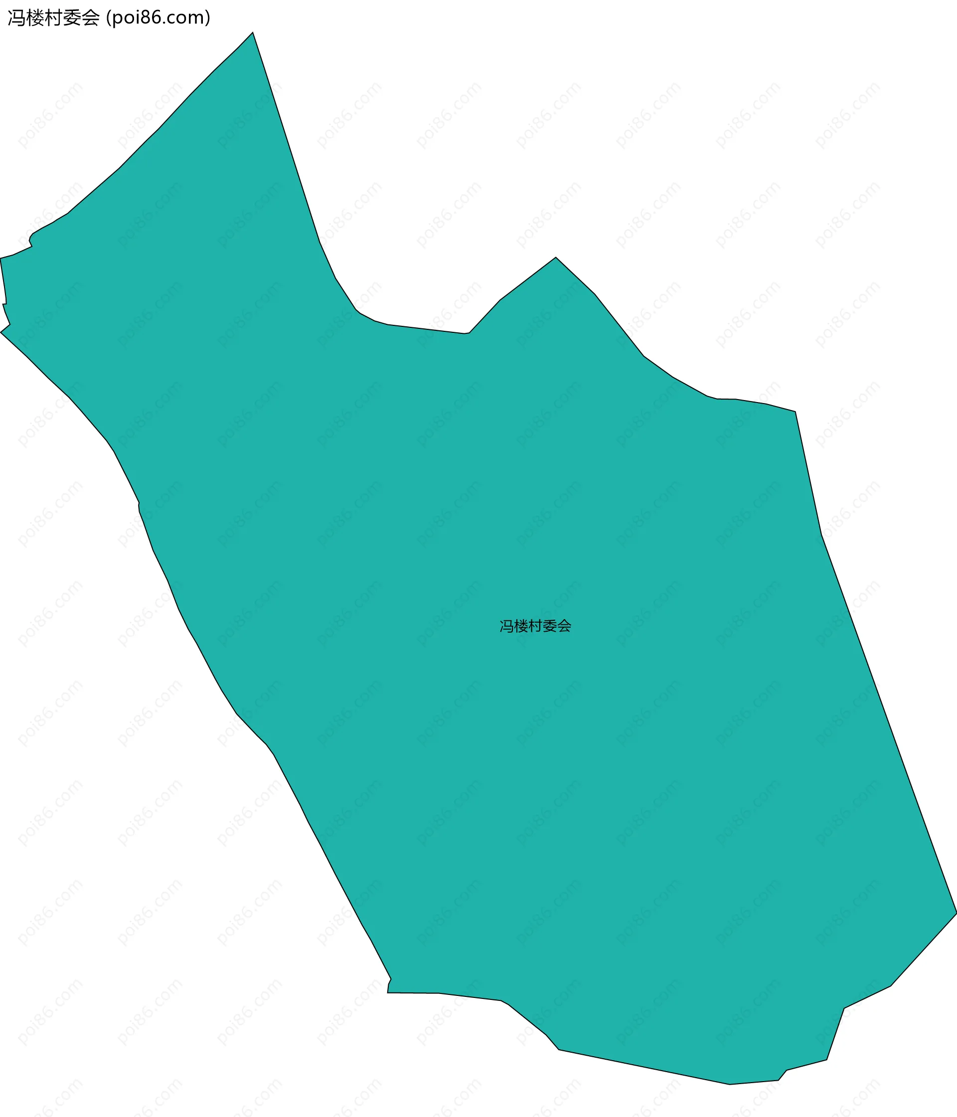 冯楼村委会边界地图