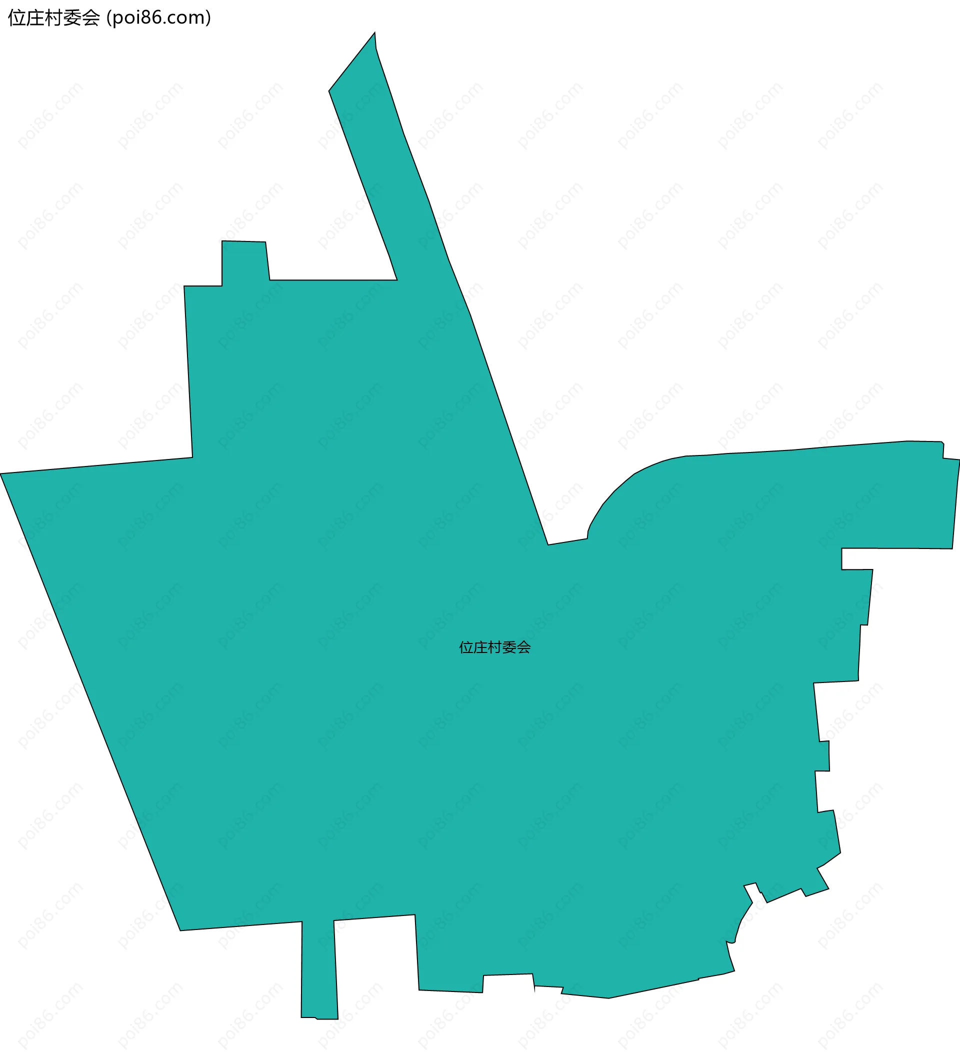 位庄村委会边界地图