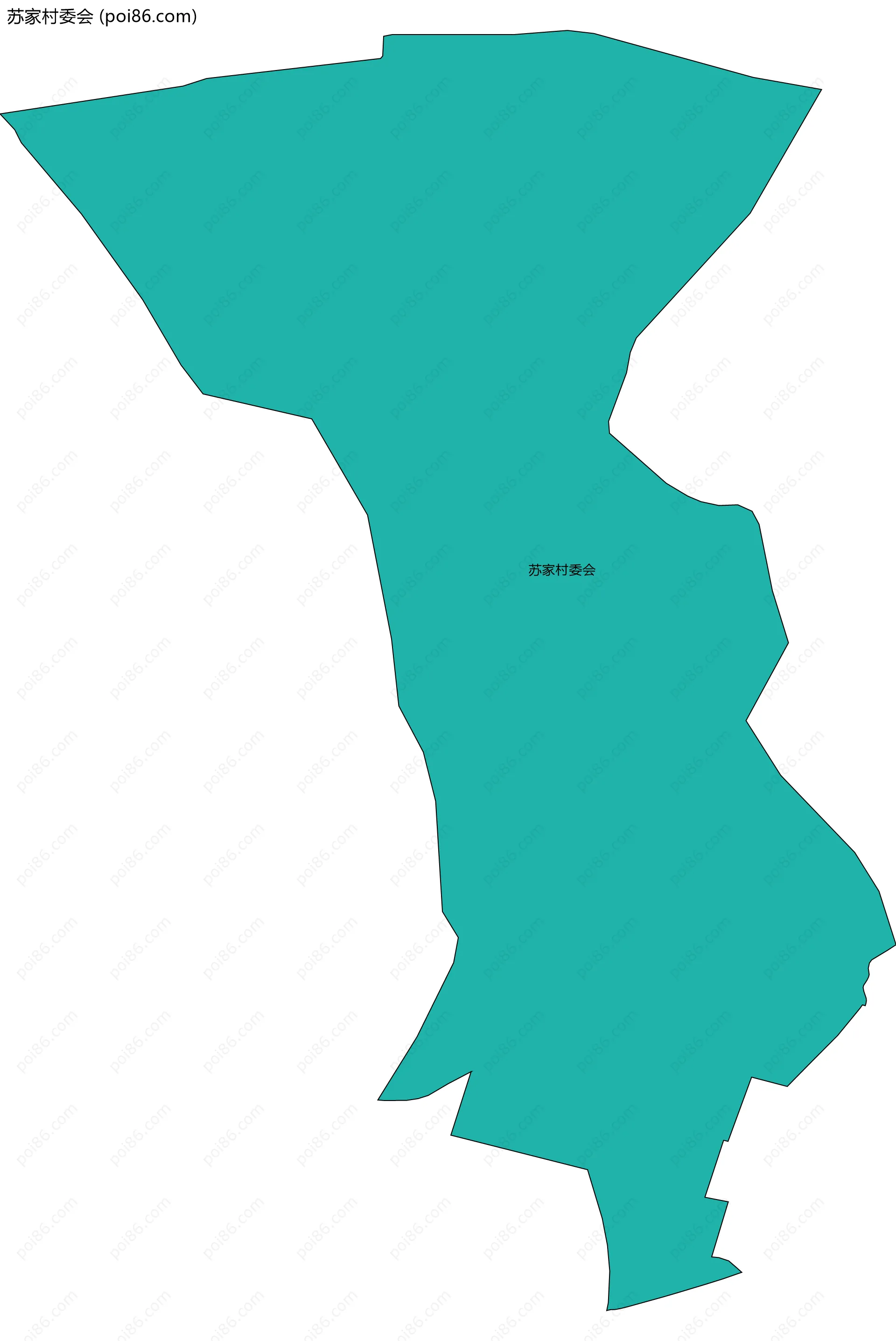 苏家村委会边界地图