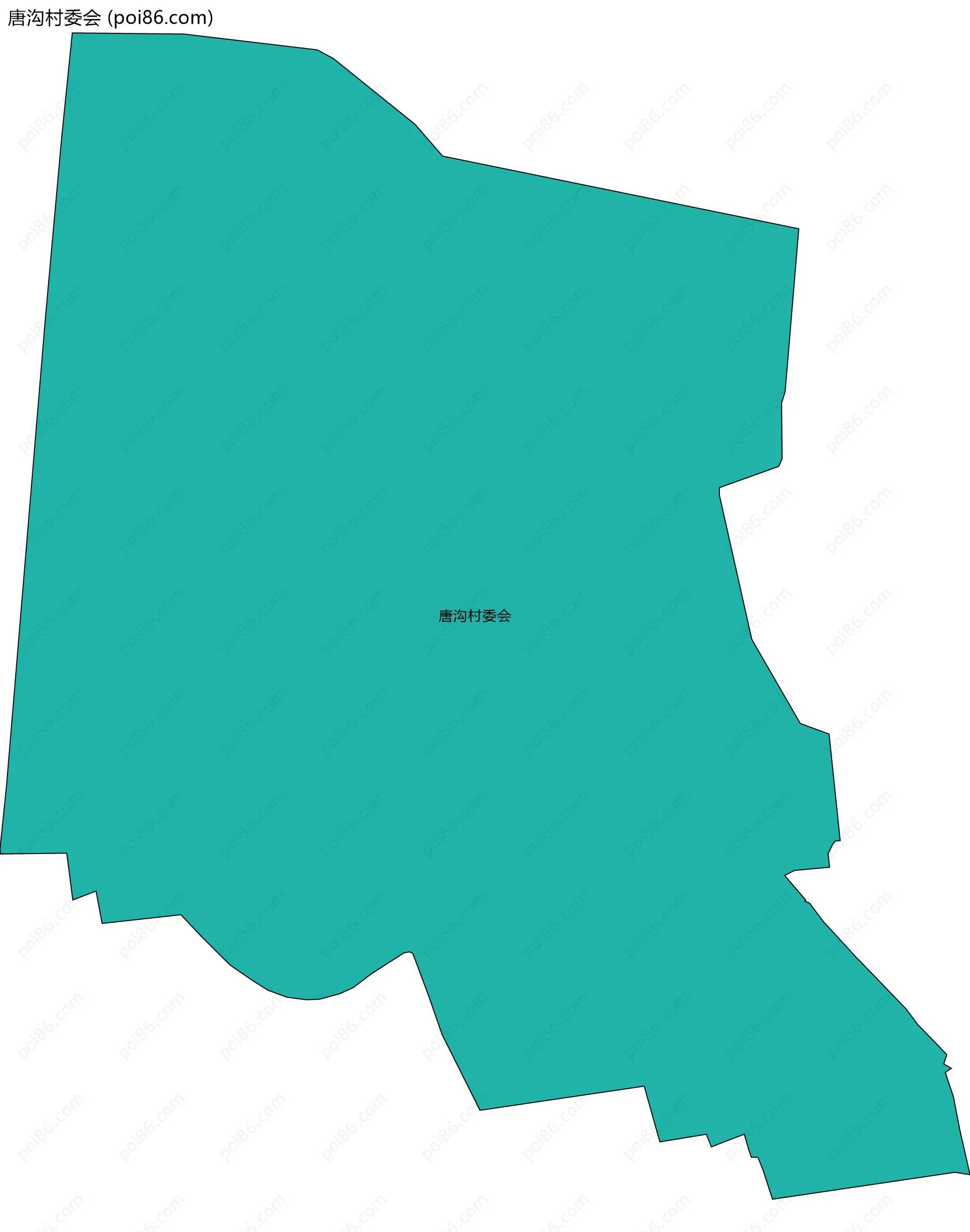 唐沟村委会边界地图