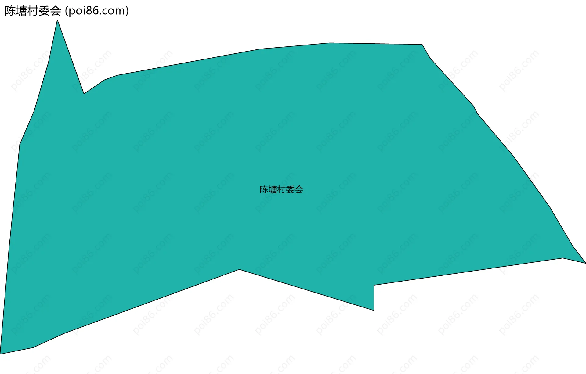 陈塘村委会边界地图