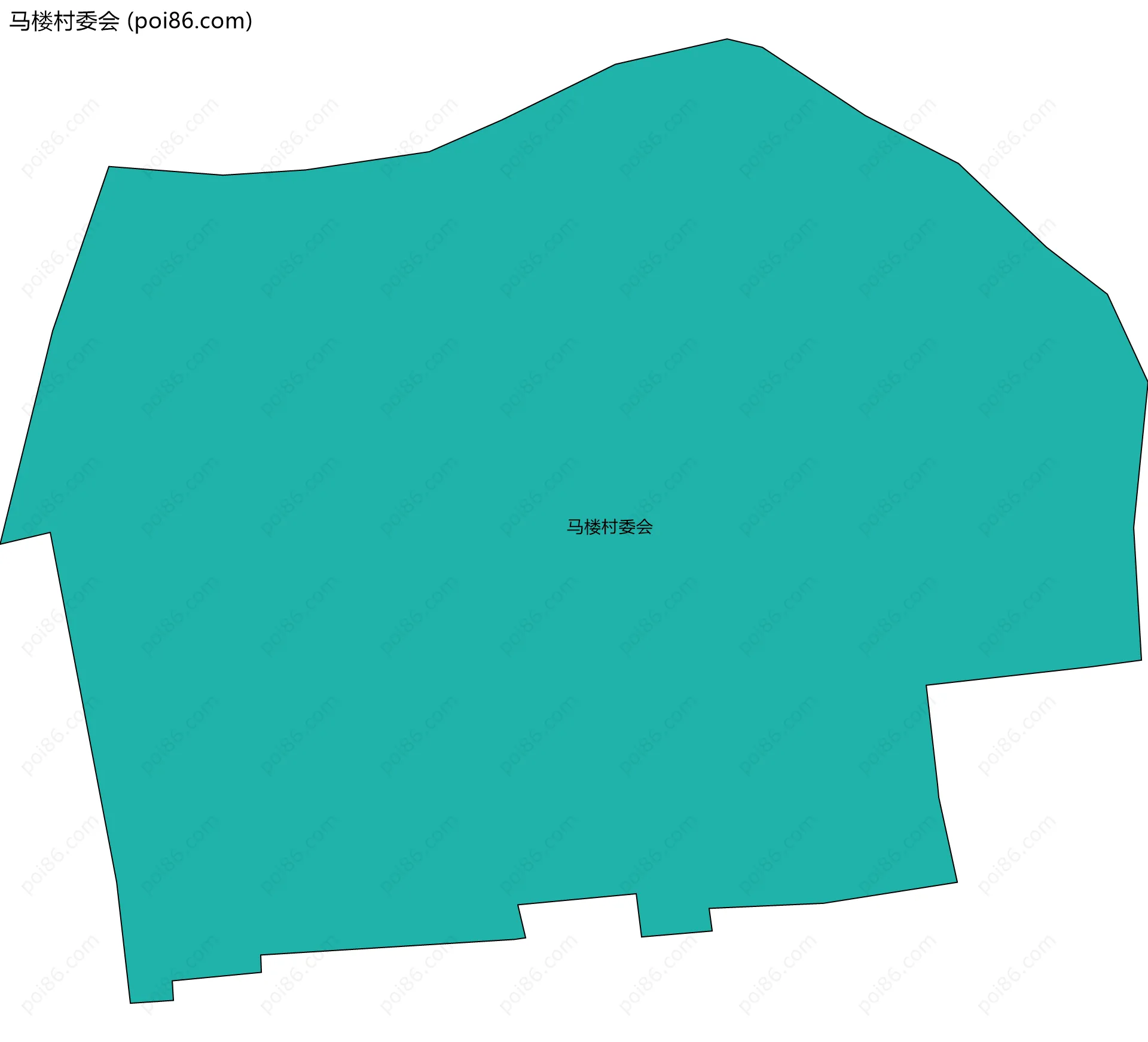 马楼村委会边界地图
