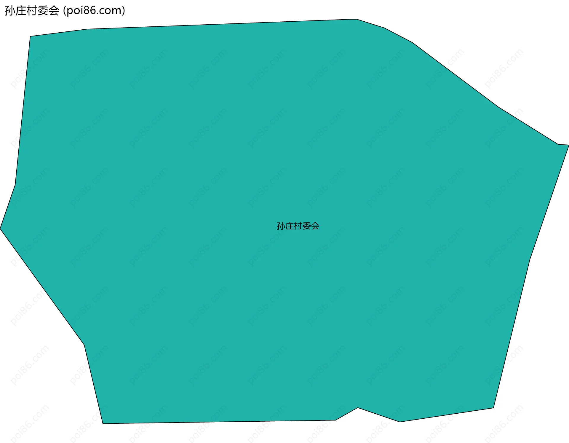 孙庄村委会边界地图