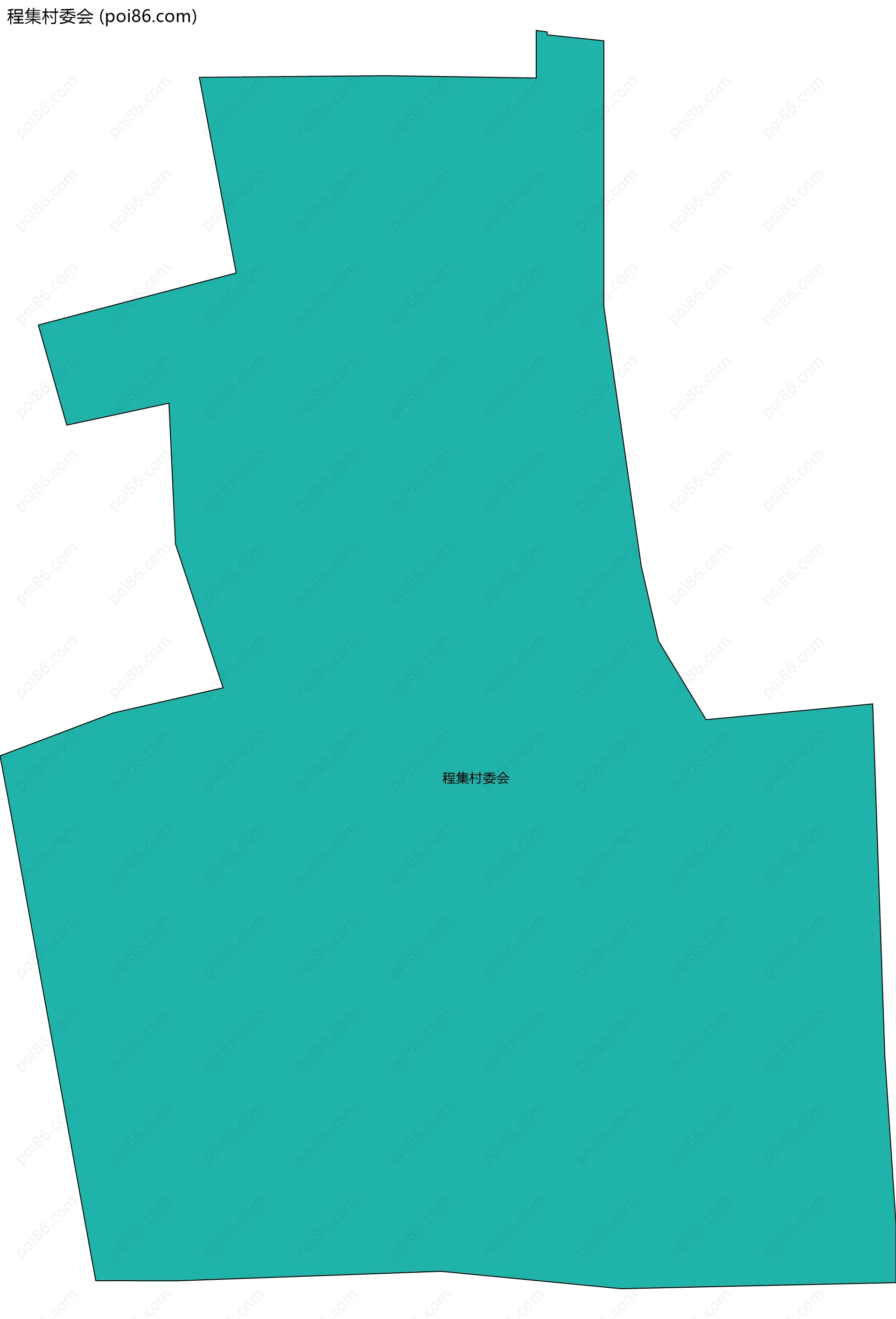 程集村委会边界地图