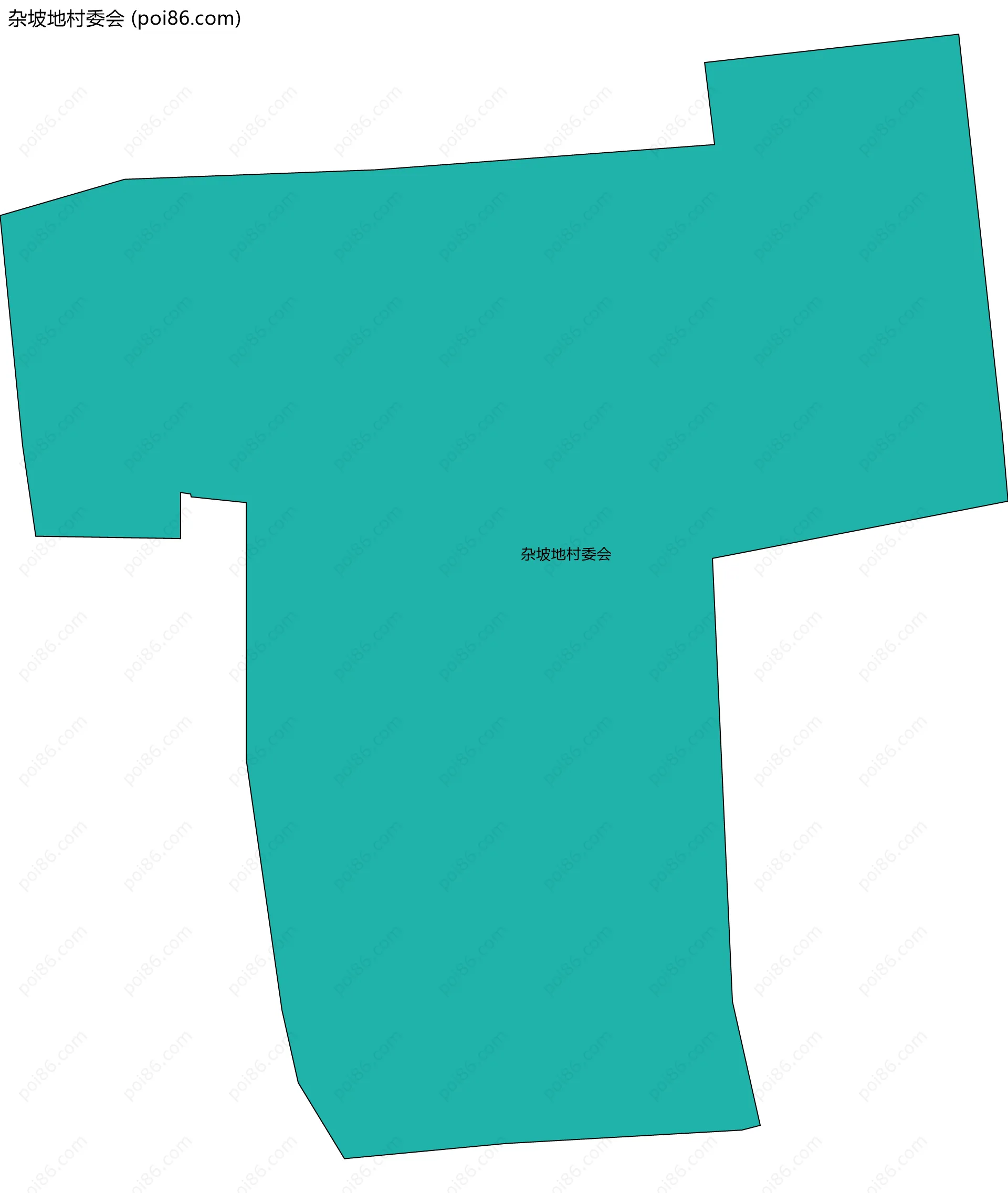 杂坡地村委会边界地图