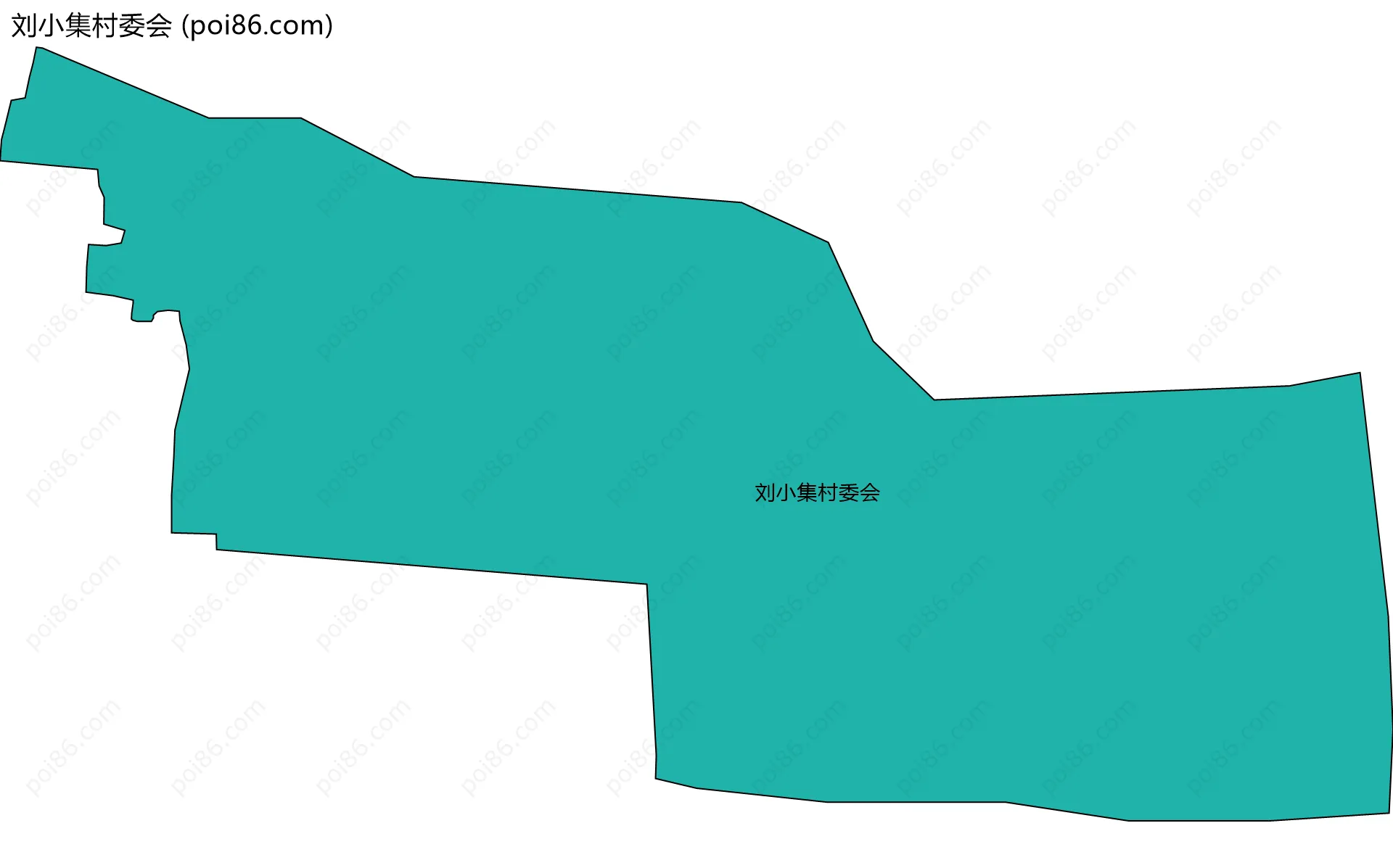 刘小集村委会边界地图