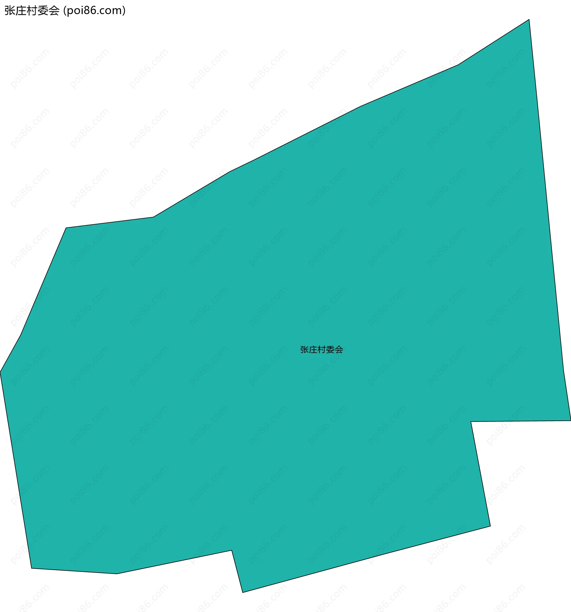 张庄村委会边界地图