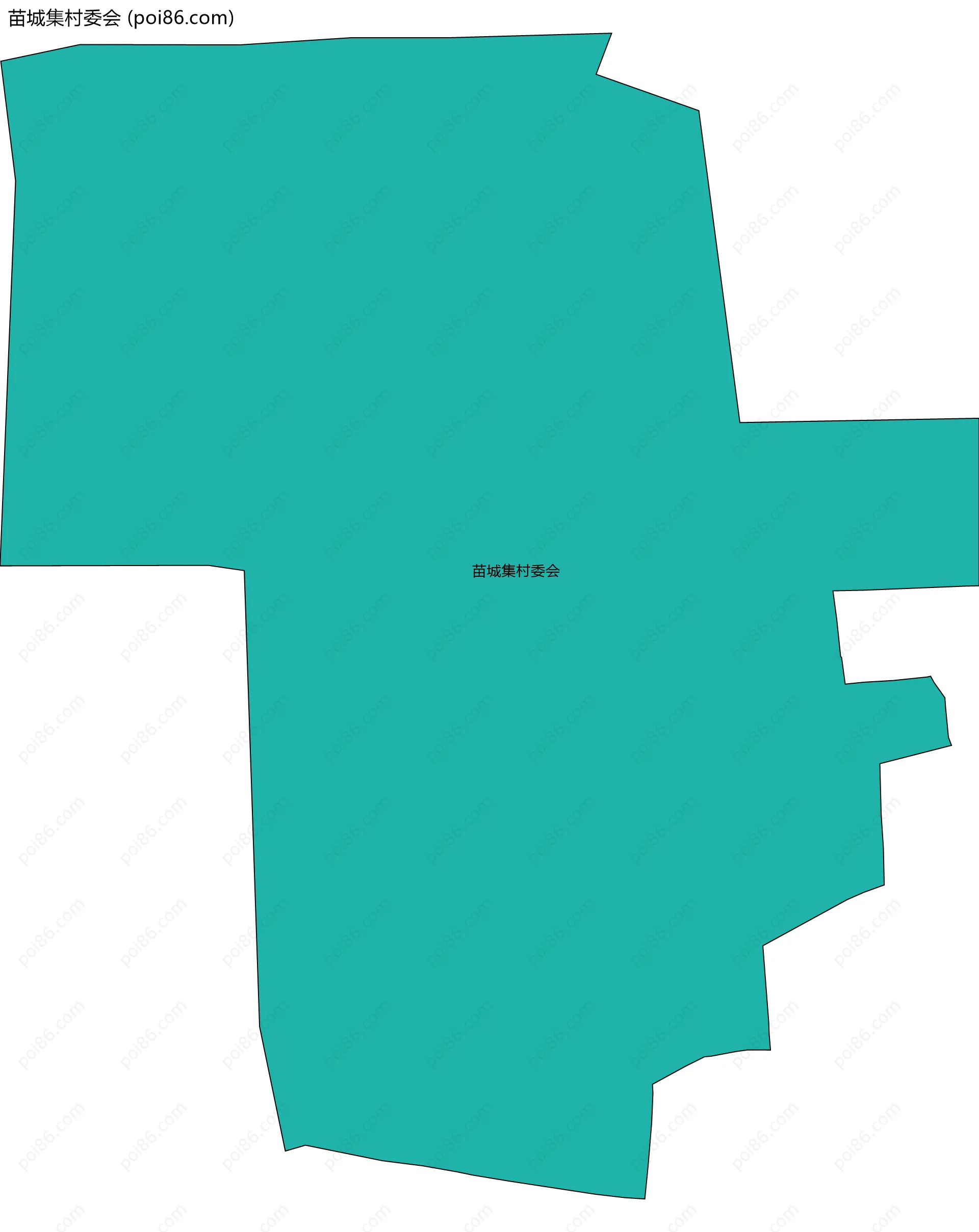 苗城集村委会边界地图