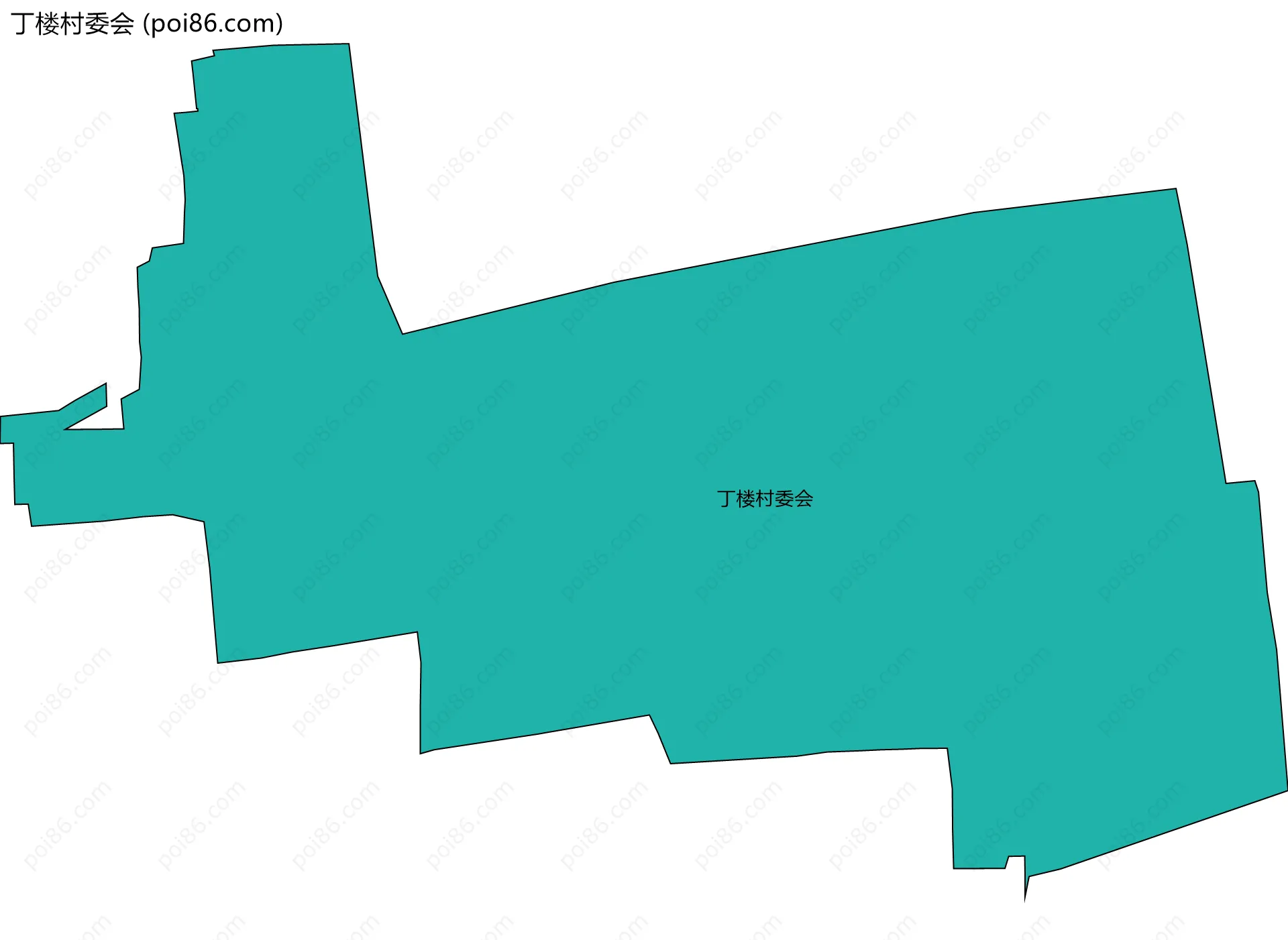 丁楼村委会边界地图