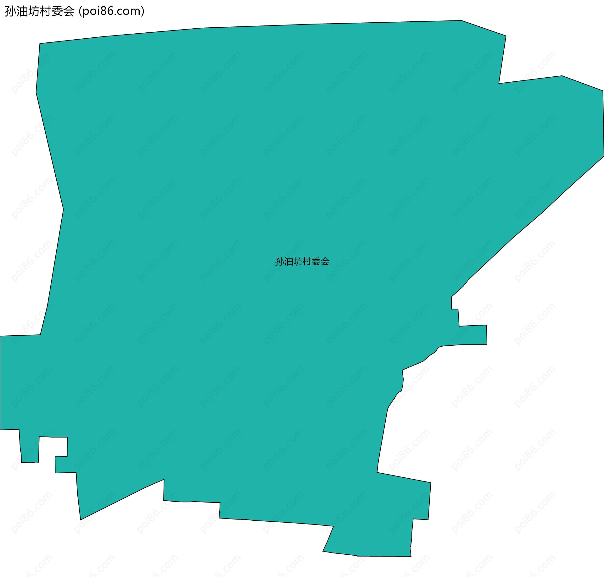 孙油坊村委会边界地图