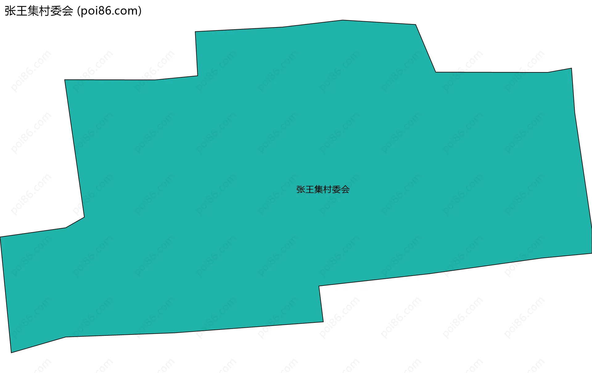 张王集村委会边界地图