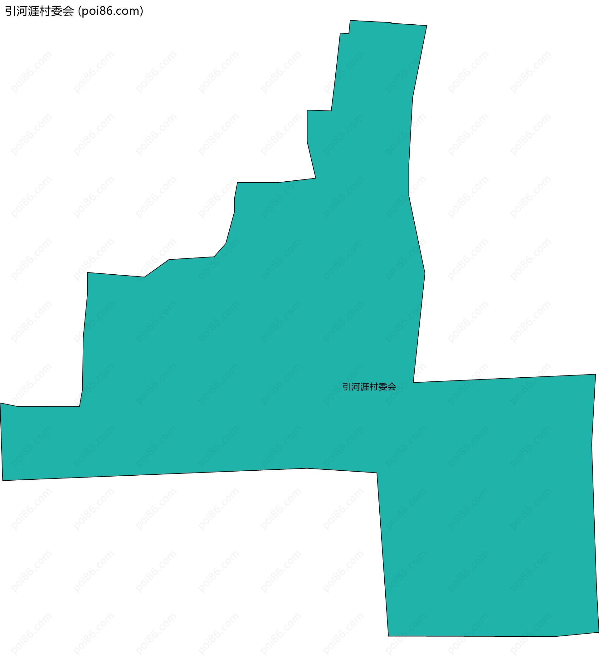 引河涯村委会边界地图