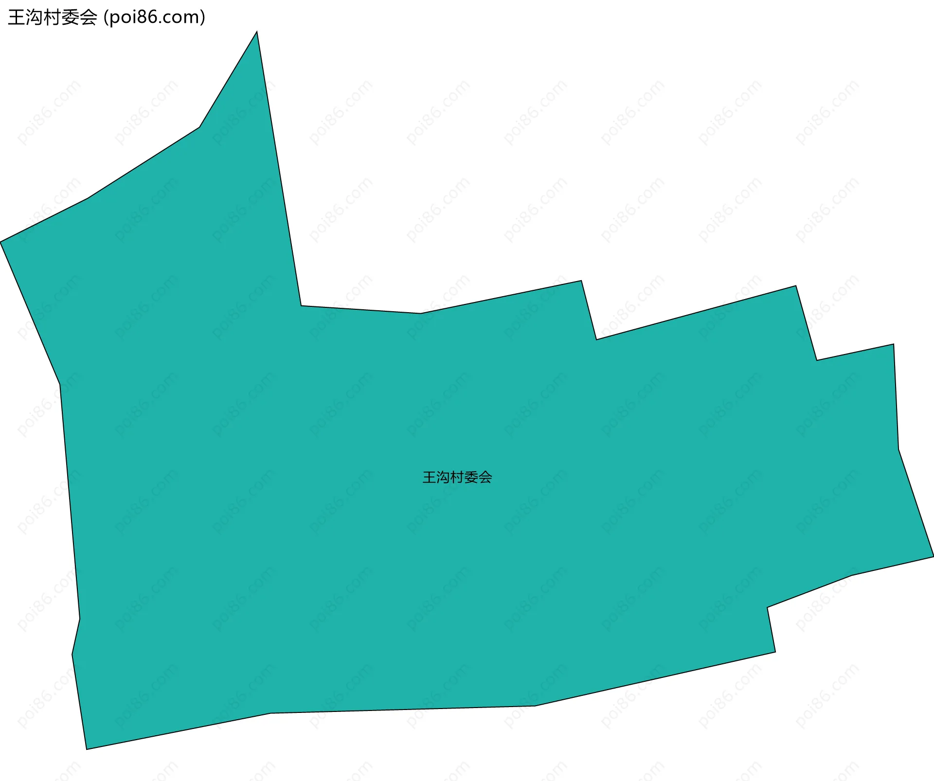 王沟村委会边界地图