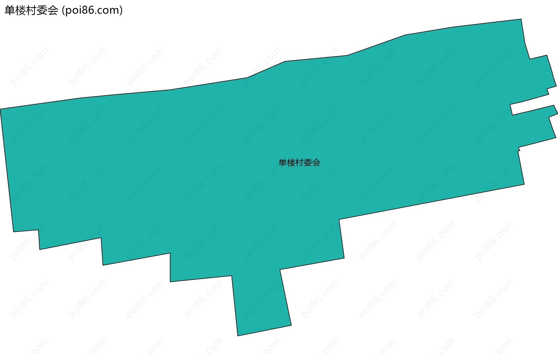 单楼村委会边界地图