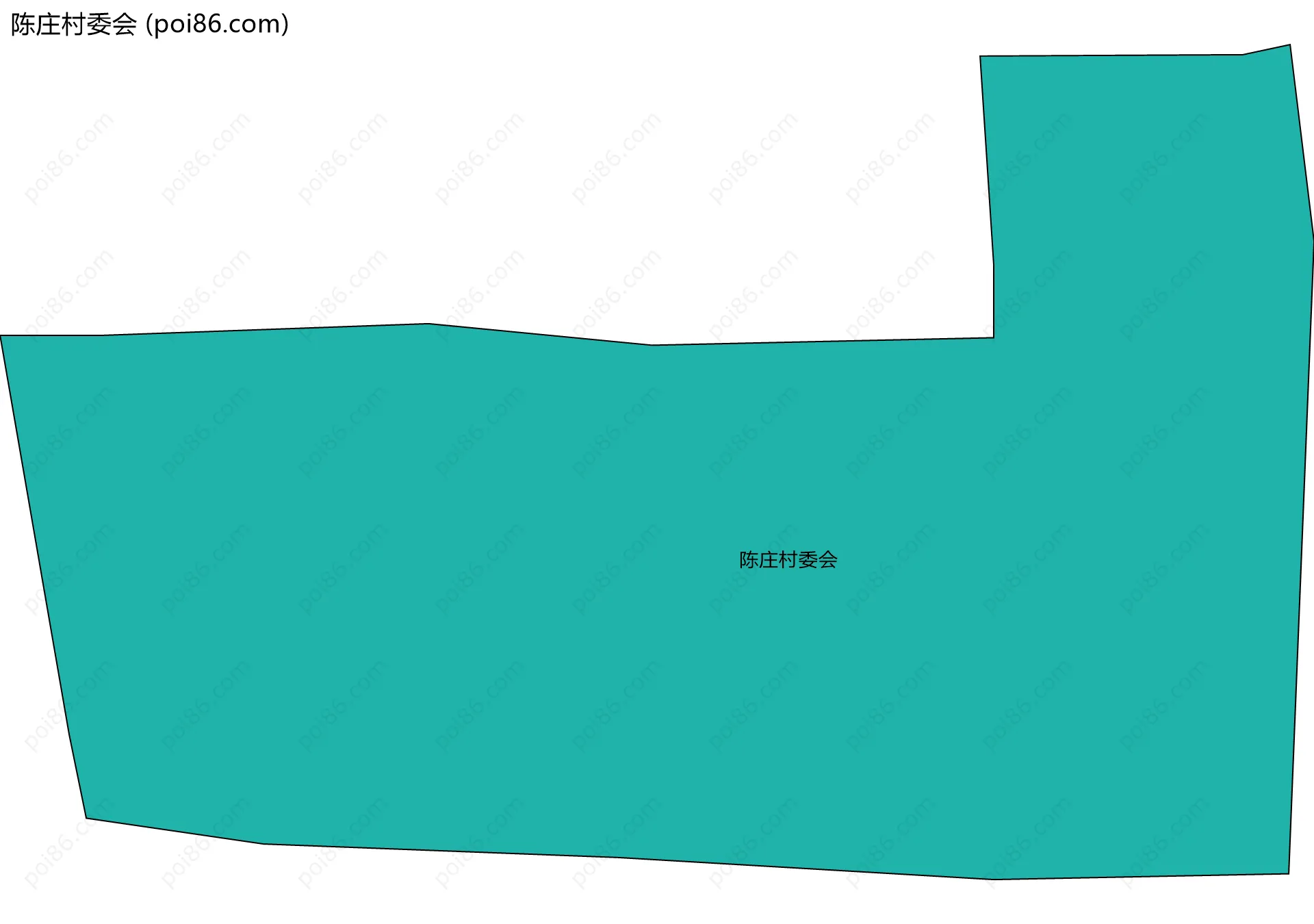 陈庄村委会边界地图