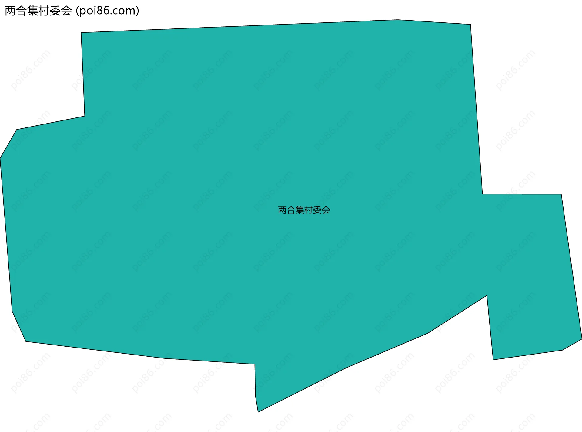 两合集村委会边界地图