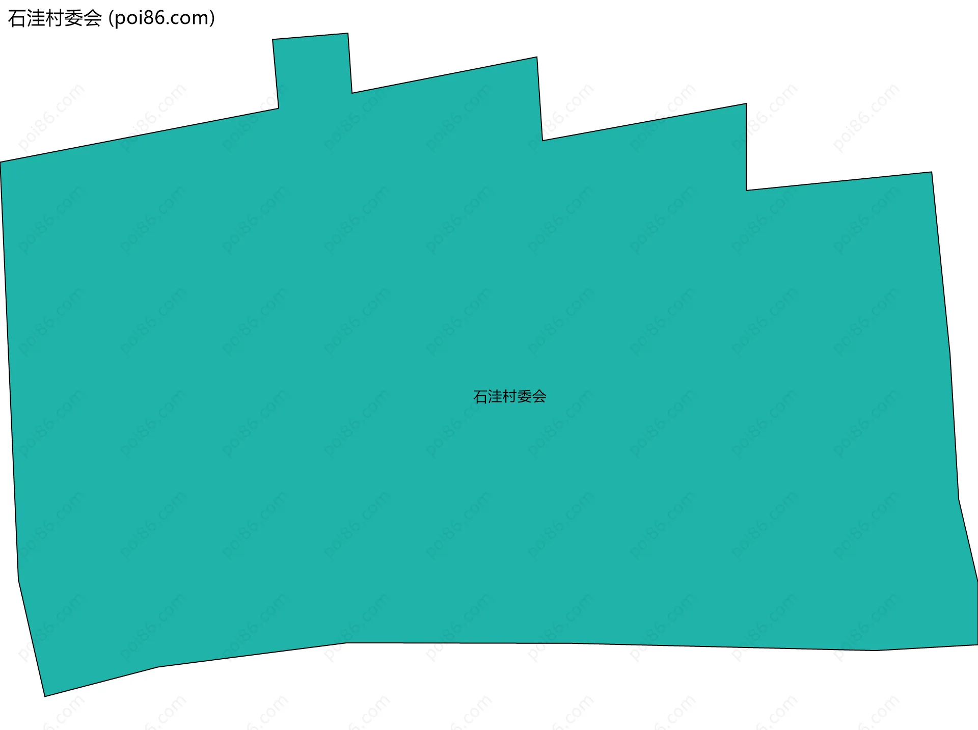 石洼村委会边界地图