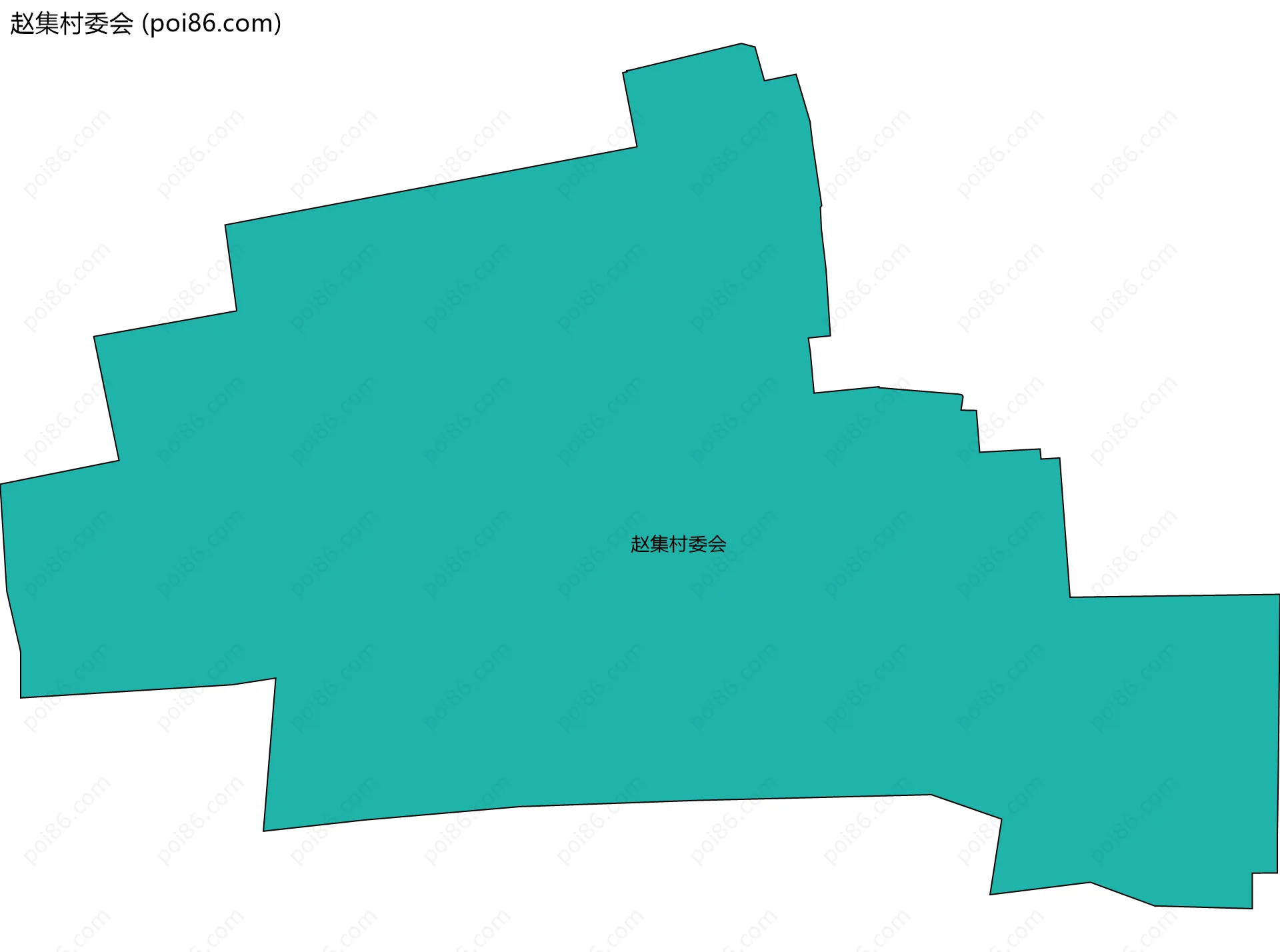 赵集村委会边界地图