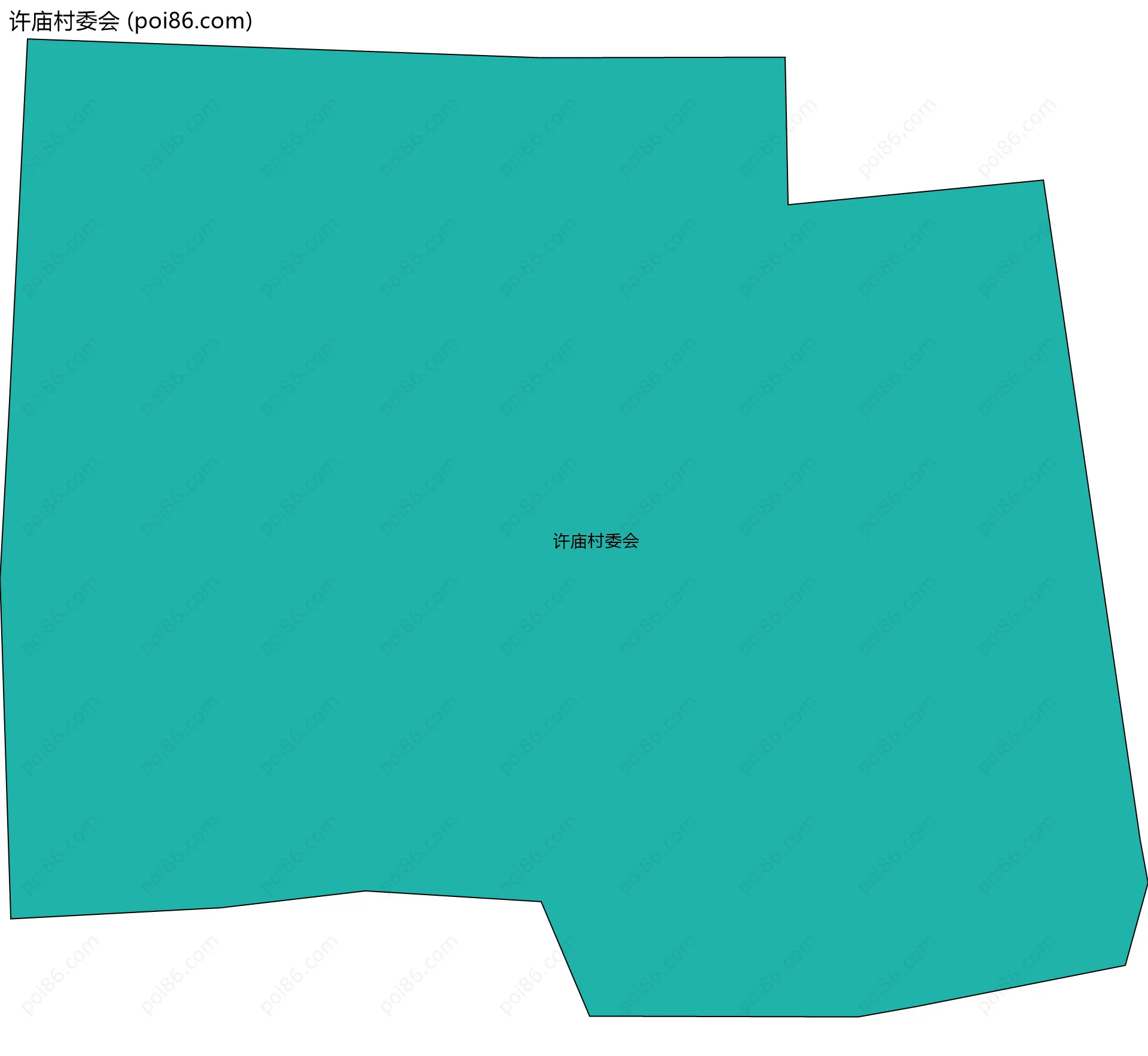 许庙村委会边界地图