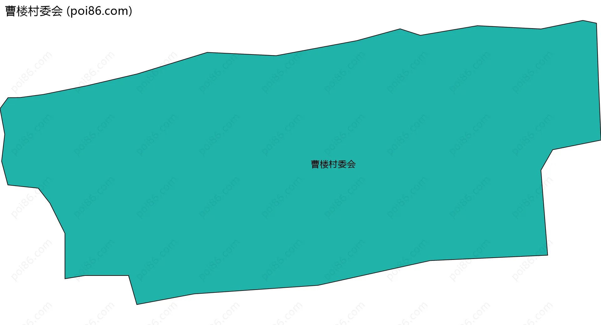 曹楼村委会边界地图