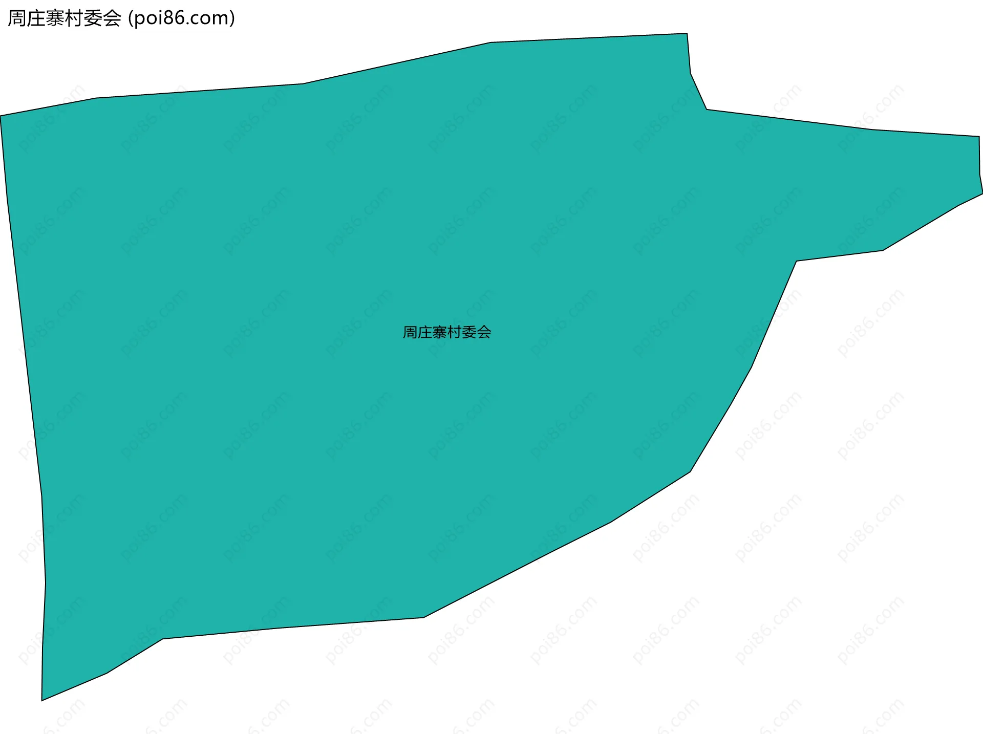 周庄寨村委会边界地图