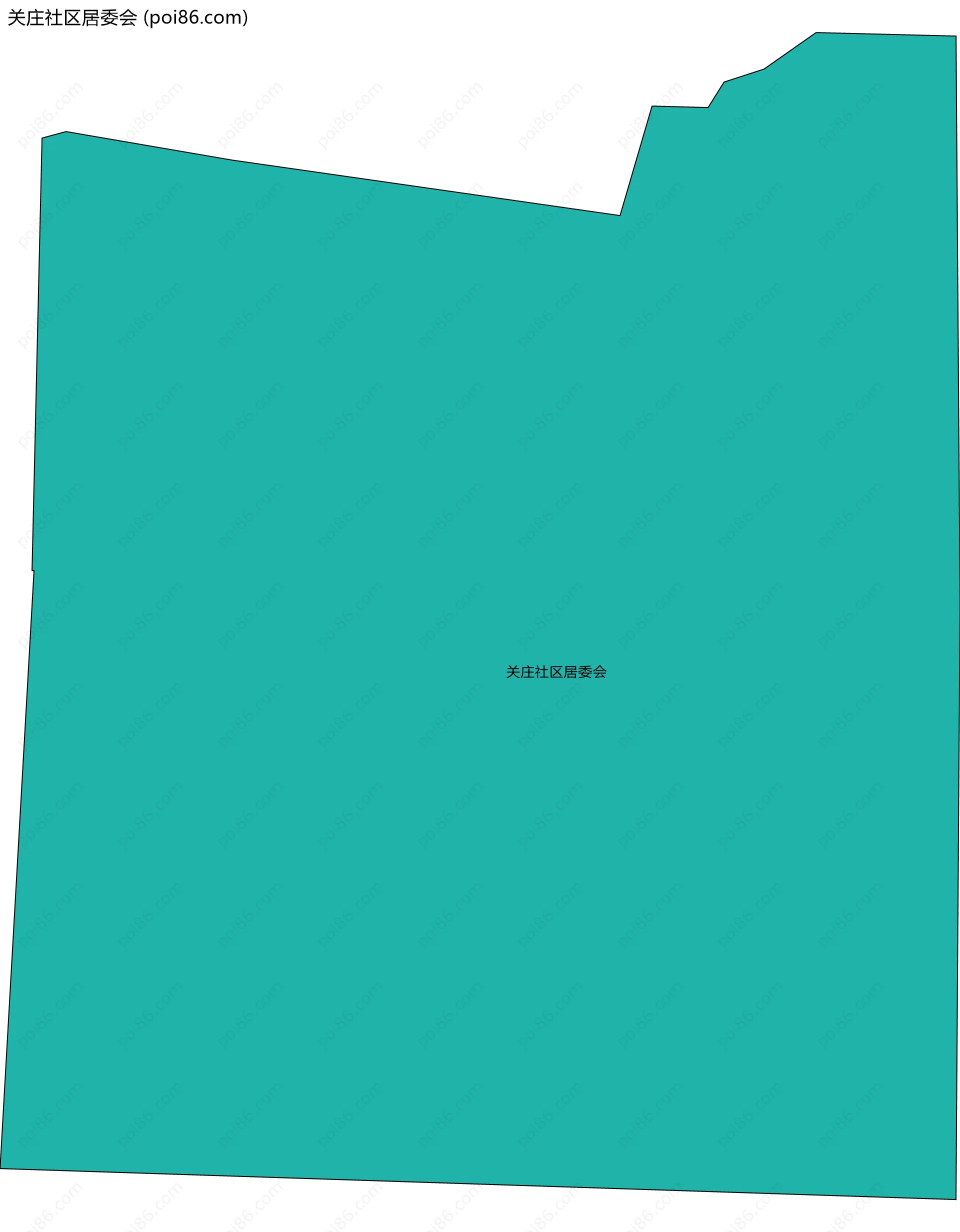 关庄社区居委会边界地图