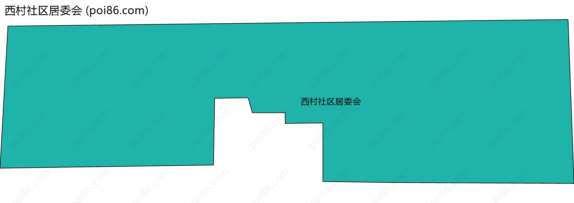 西村社区居委会边界地图