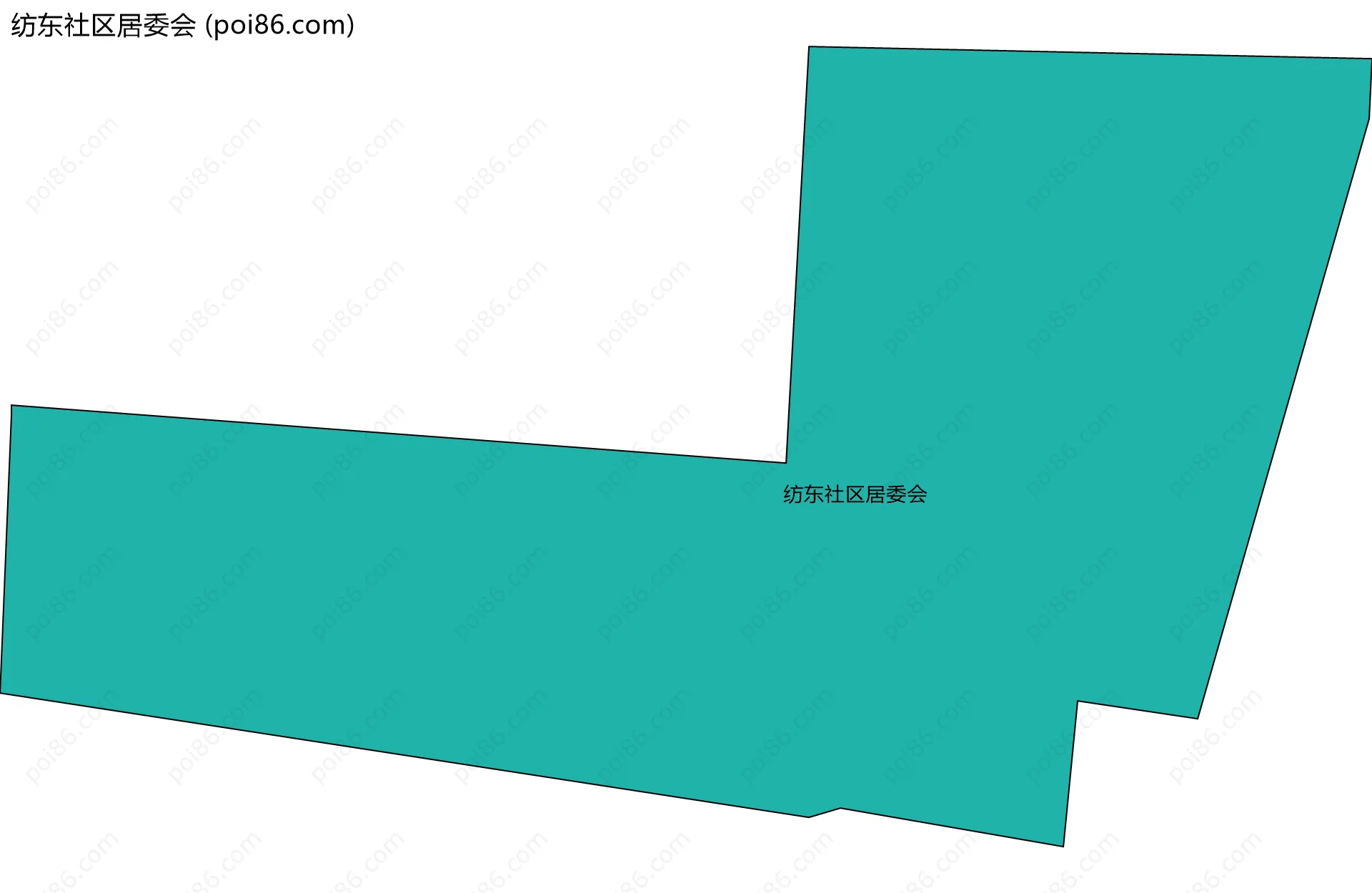 纺东社区居委会边界地图
