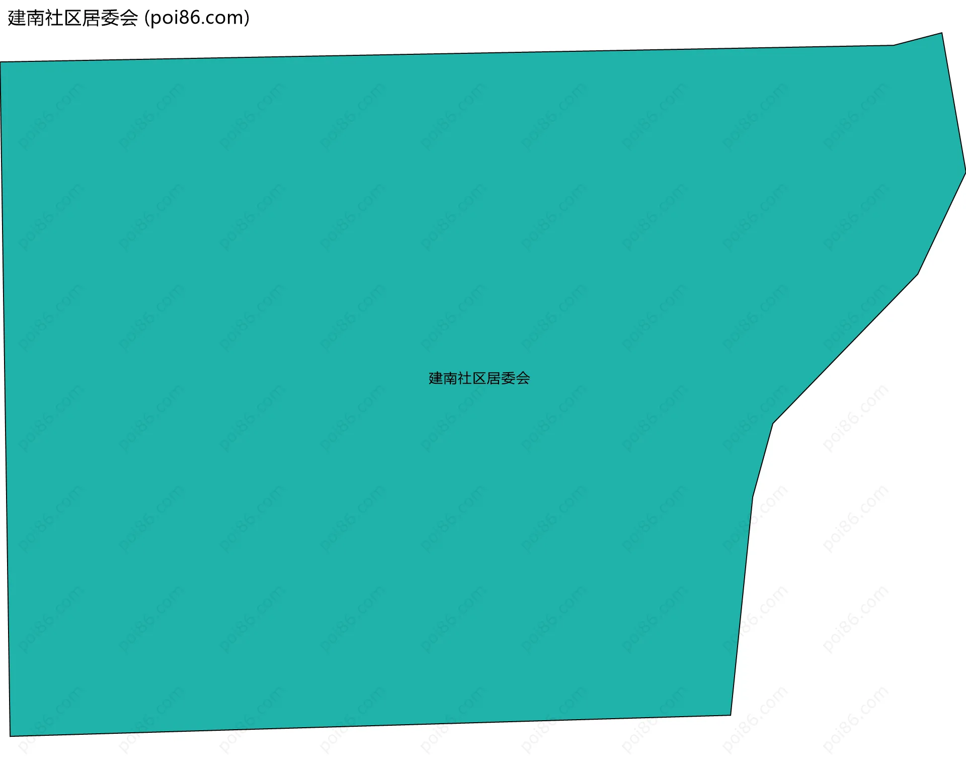 建南社区居委会边界地图