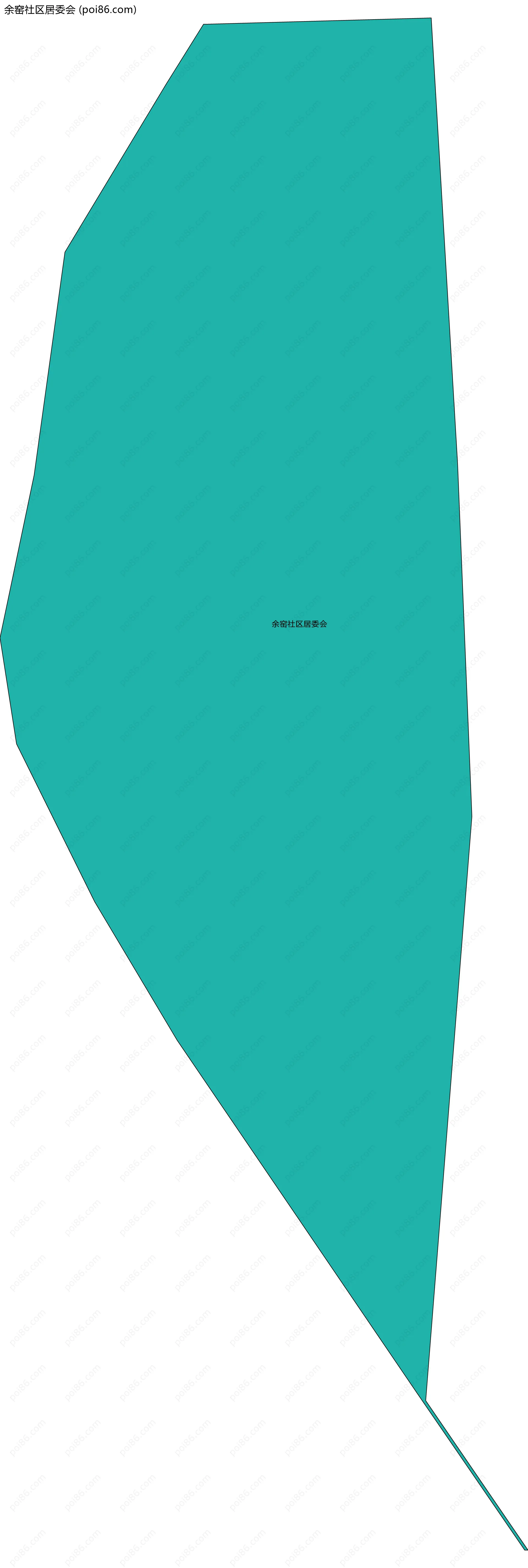 余窑社区居委会边界地图