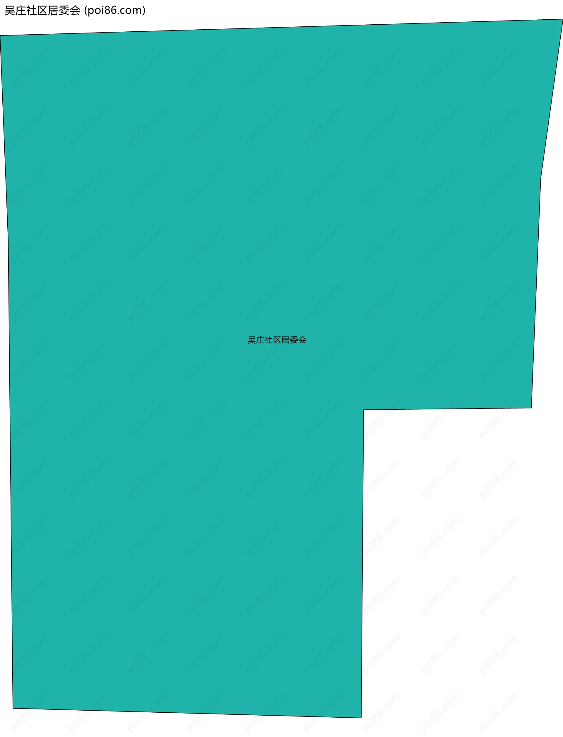 吴庄社区居委会边界地图