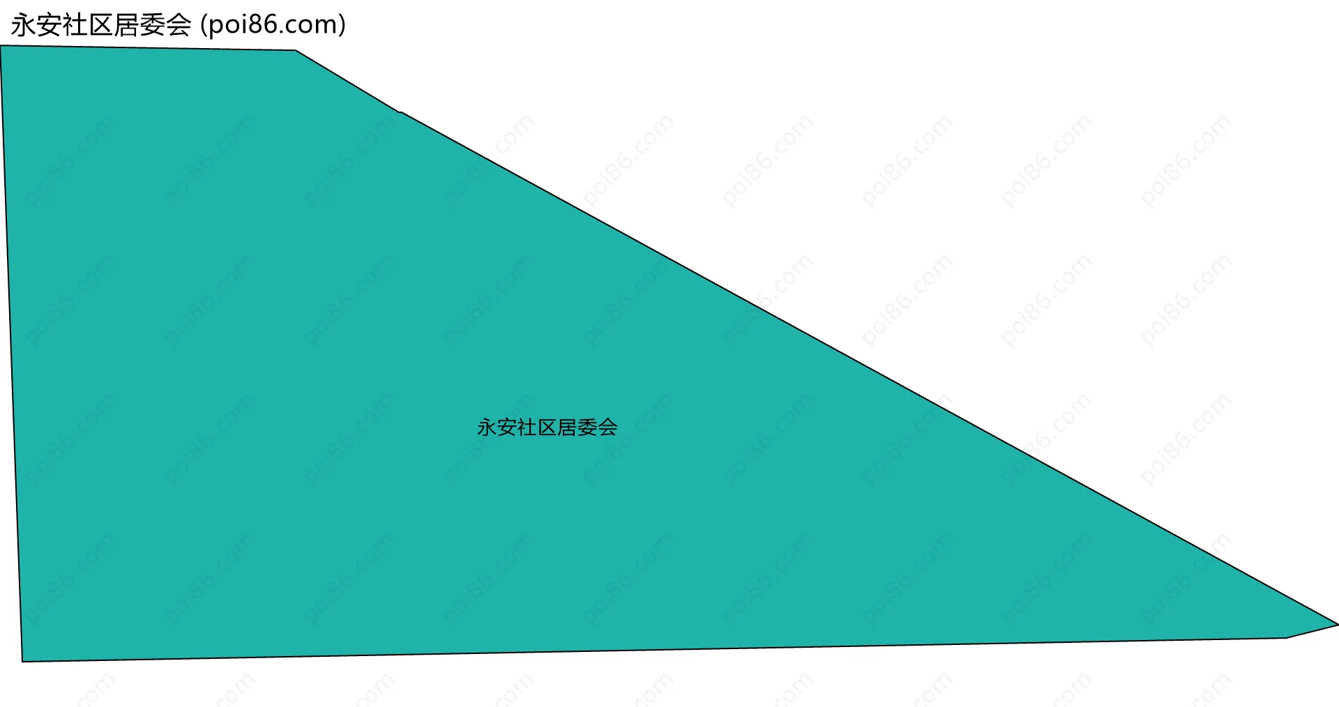 永安社区居委会边界地图
