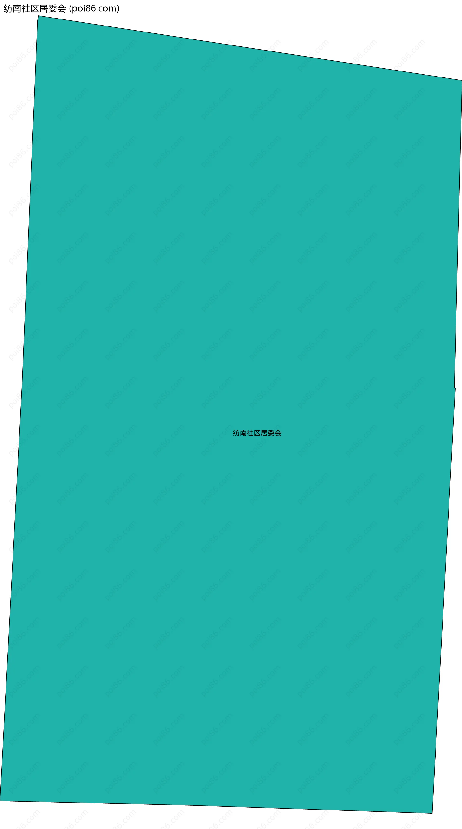 纺南社区居委会边界地图