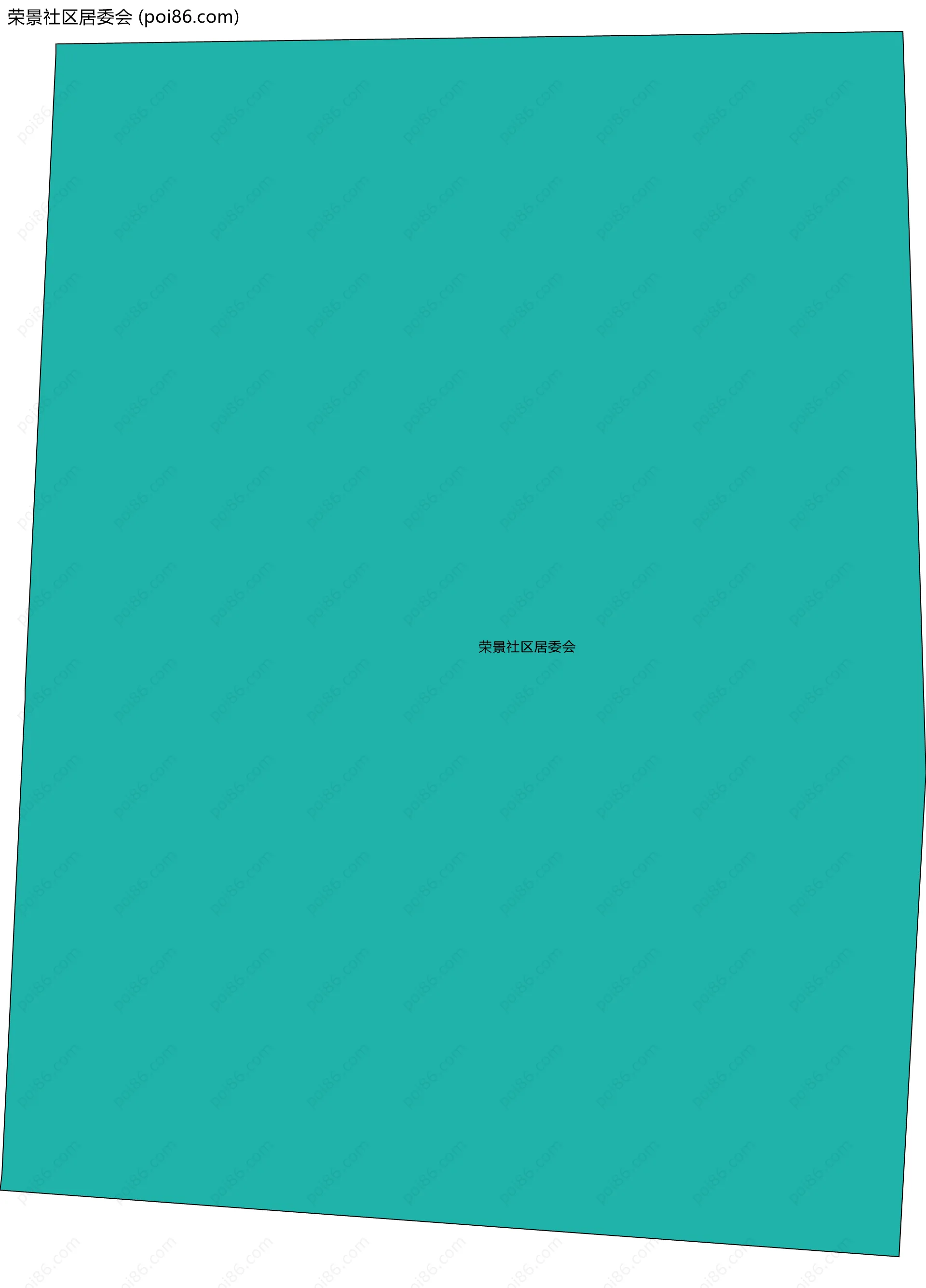 荣景社区居委会边界地图