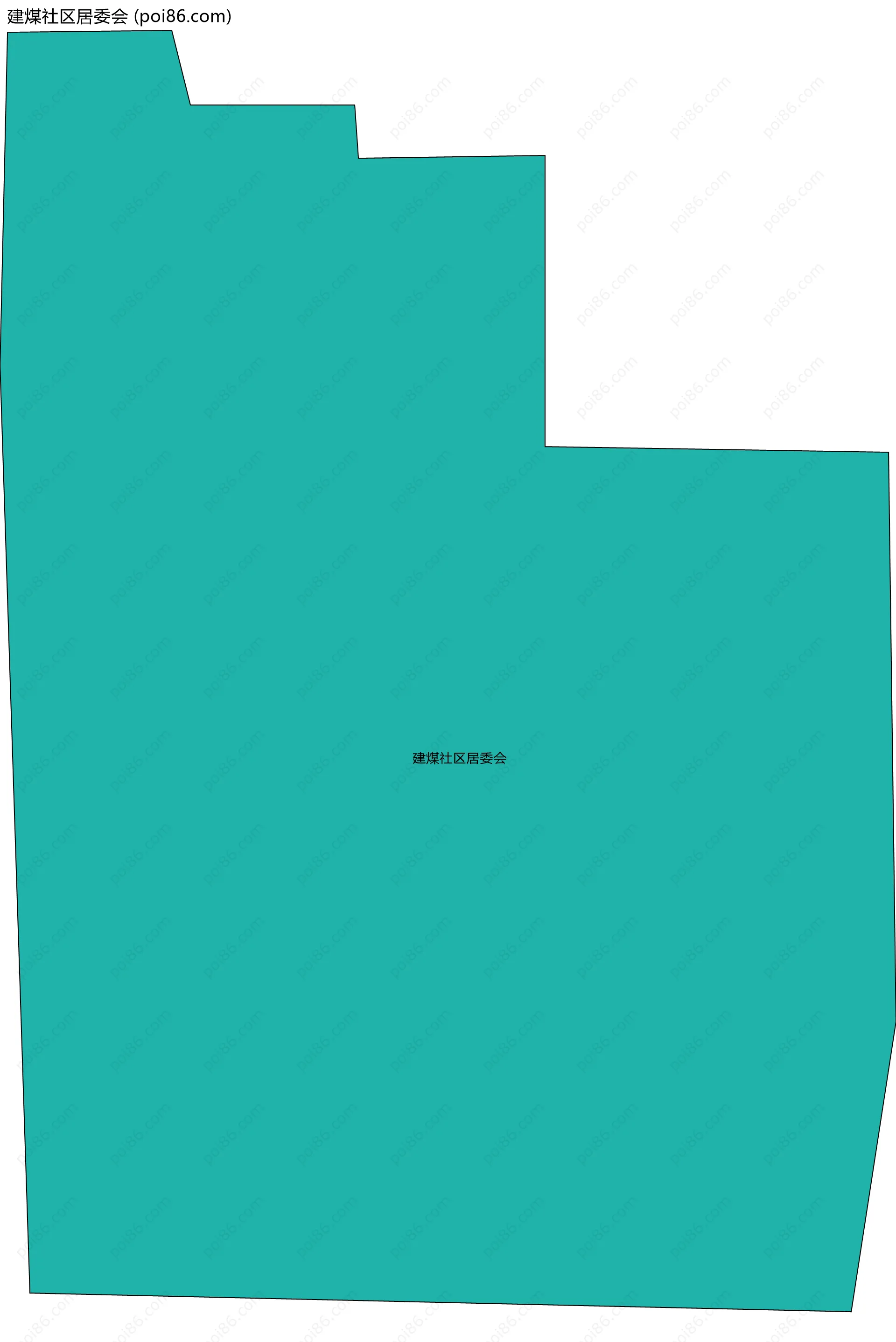 建煤社区居委会边界地图