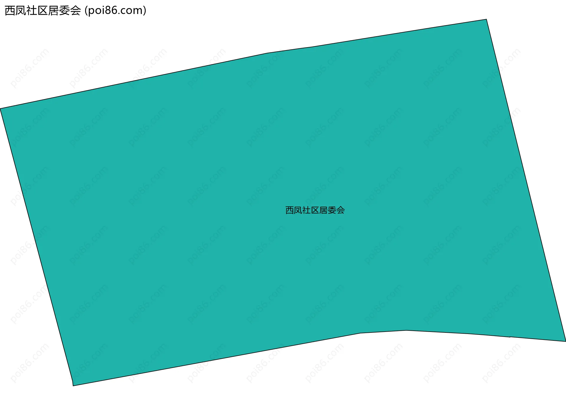 西凤社区居委会边界地图