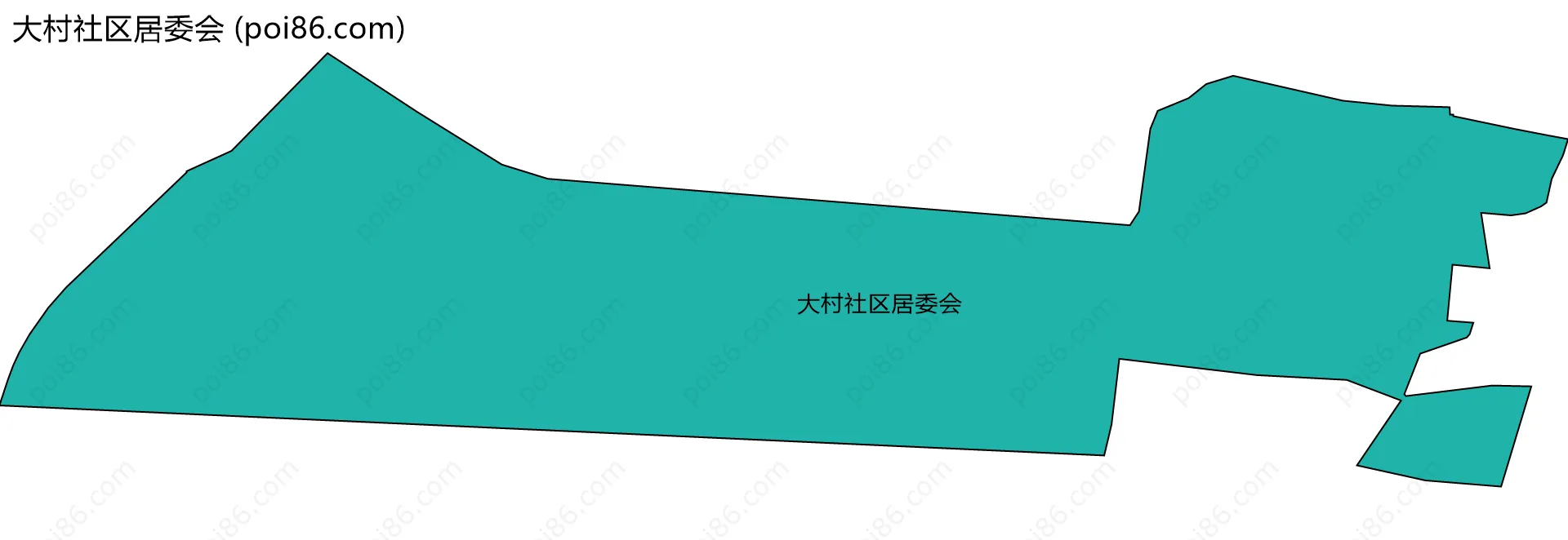 大村社区居委会边界地图