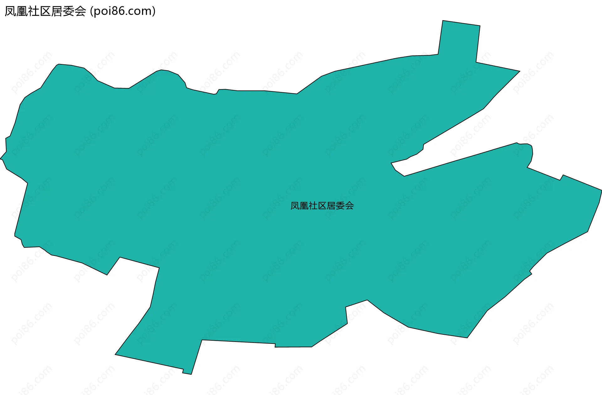 凤凰社区居委会边界地图