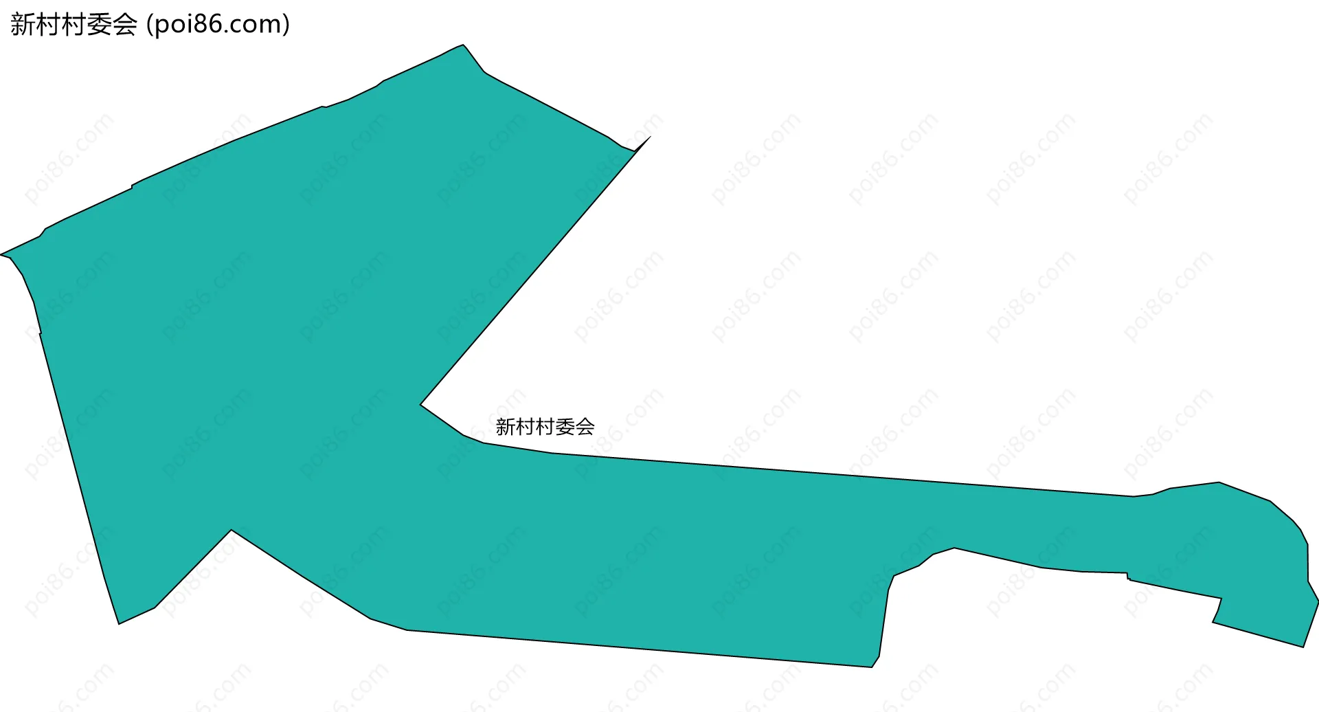 新村村委会边界地图