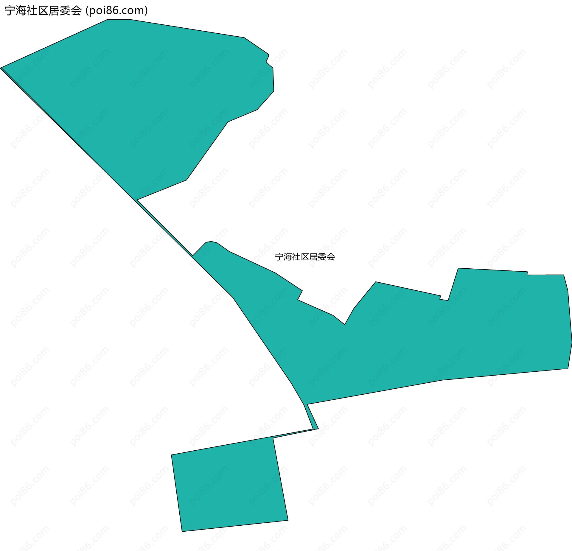 宁海社区居委会边界地图