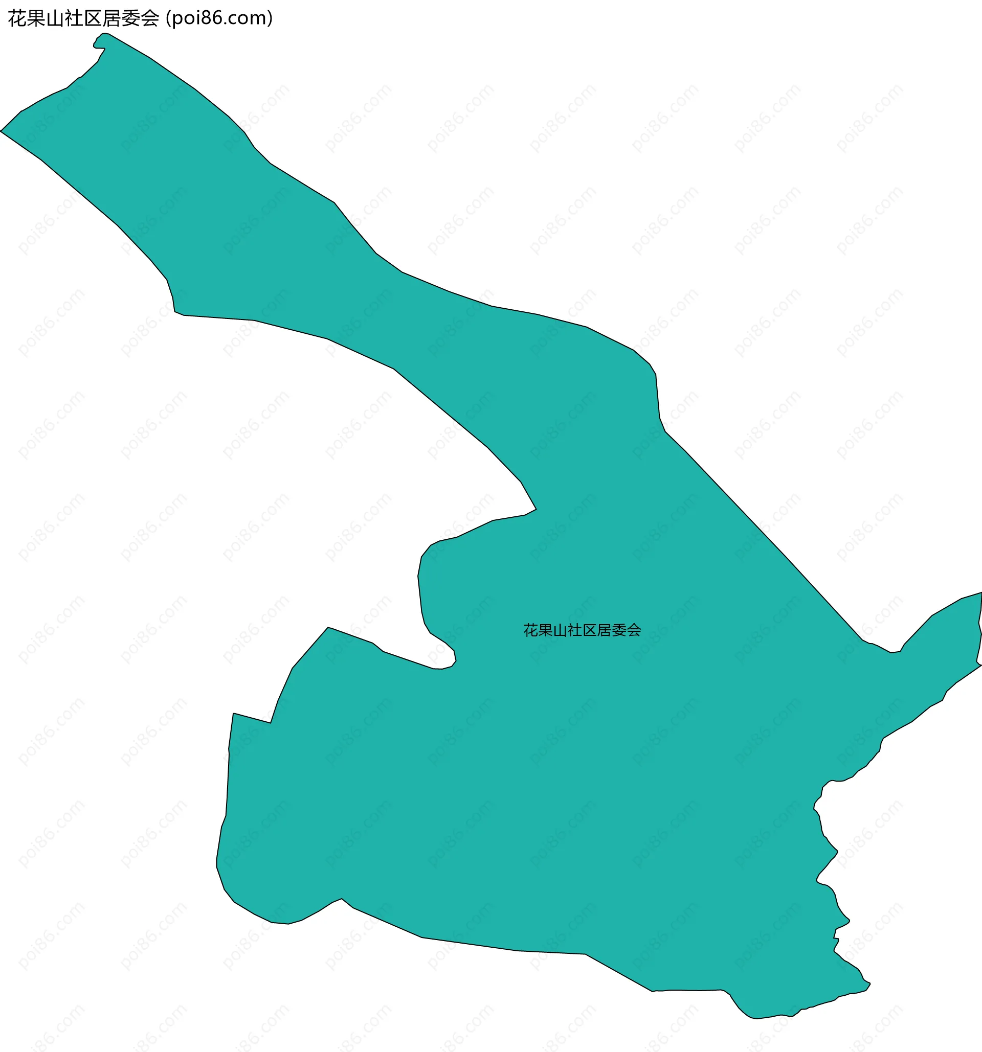花果山社区居委会边界地图