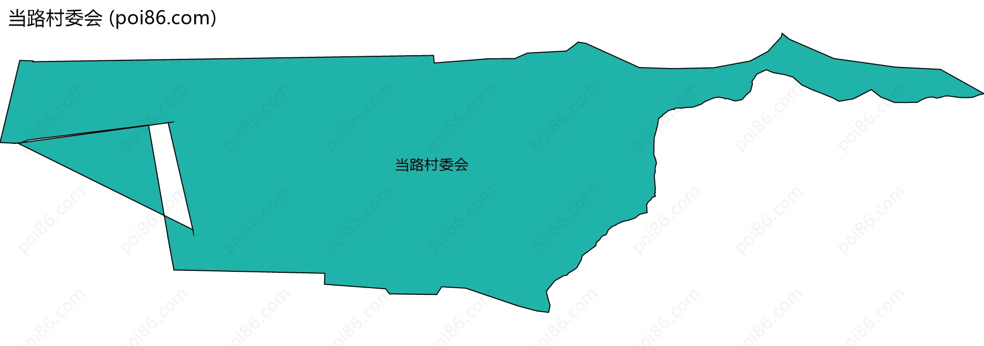 当路村委会边界地图